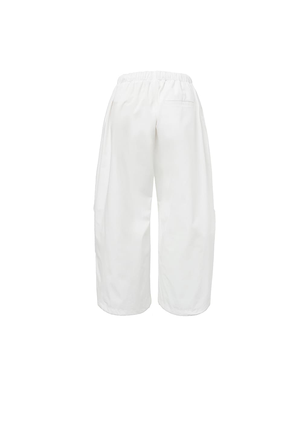 DRAWSTRING CAPRI PANTS, WHITE