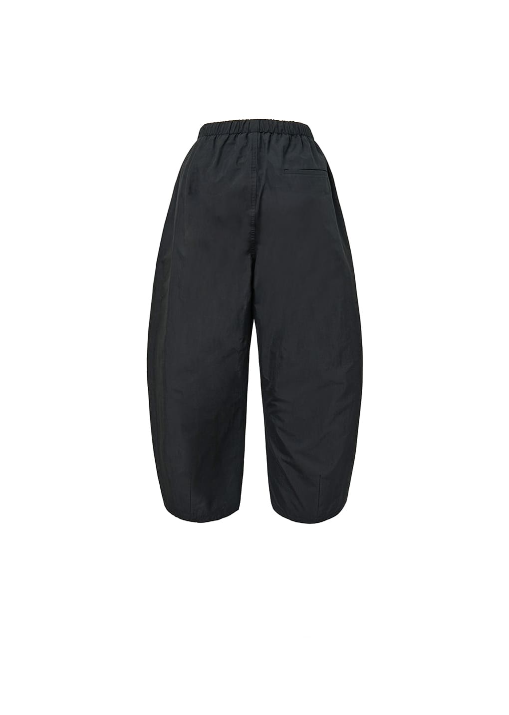 DRAWSTRING WIDE FATIGUE PANTS, BLACK