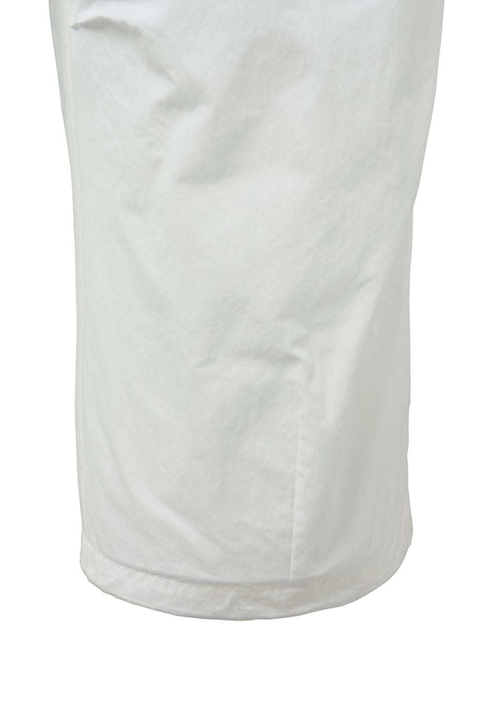 drawstring wide fatigue pants, white