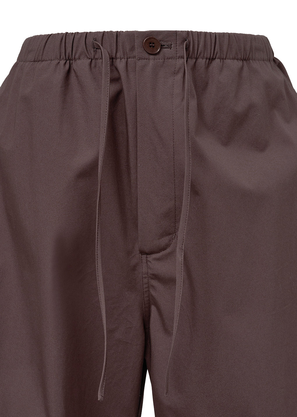 DRAWSTRING CAPRI PANTS, BURGUNDY