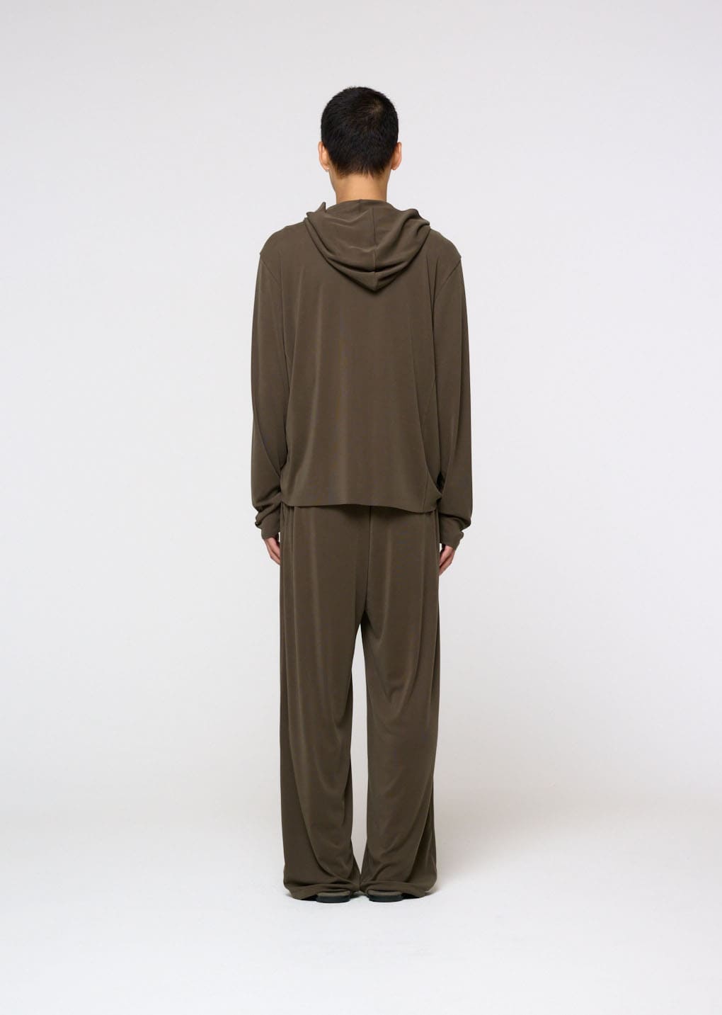 easy banding pants, brown