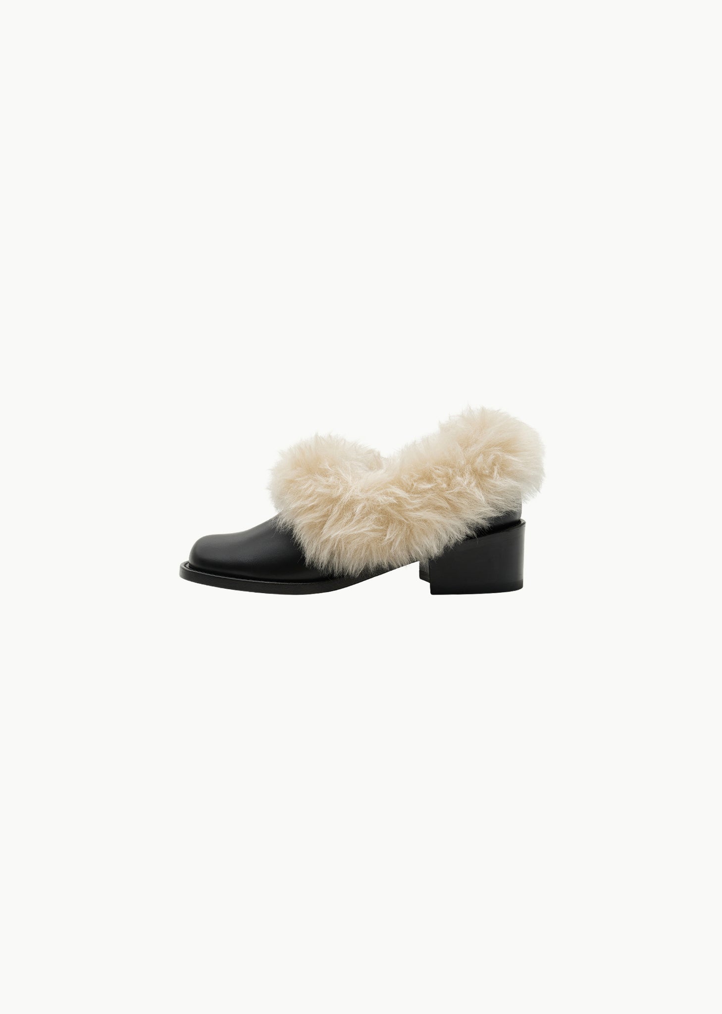 FUR ROUNDED LOAFER