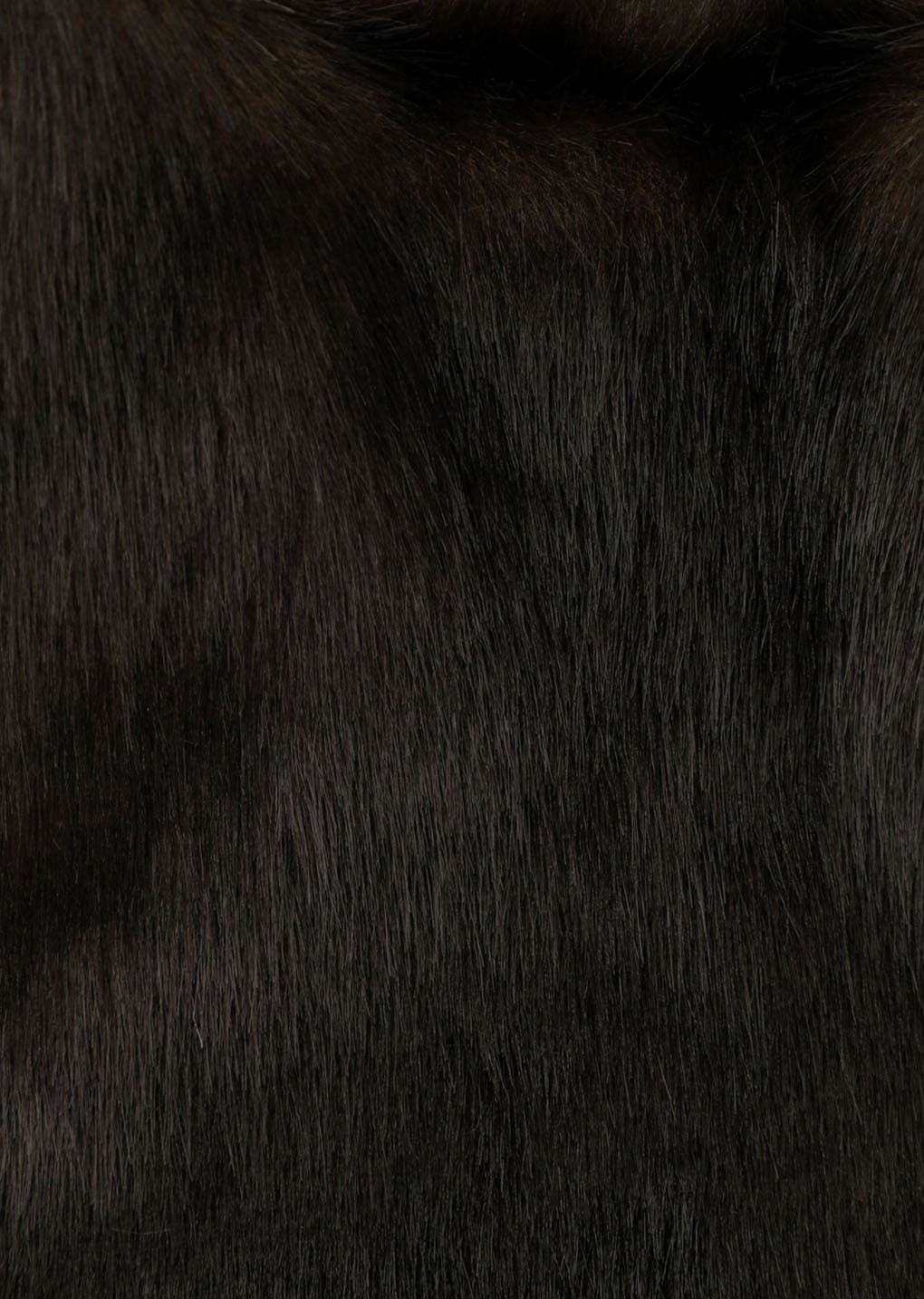fur tote bag, dark brown
