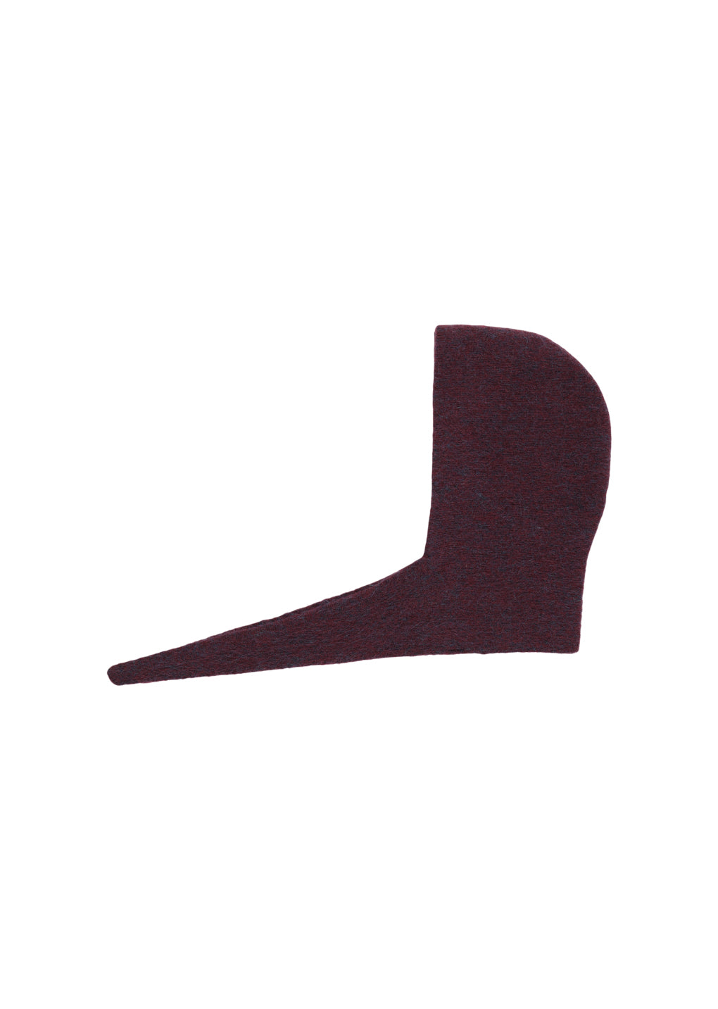 hairy balaclava scarf, burgundy