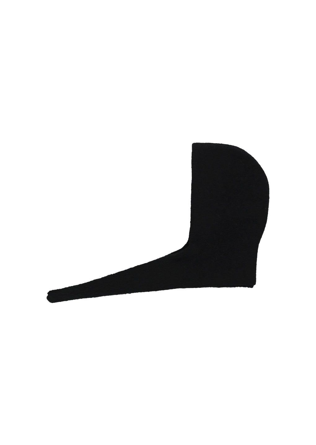 hairy balaclava scarf, black