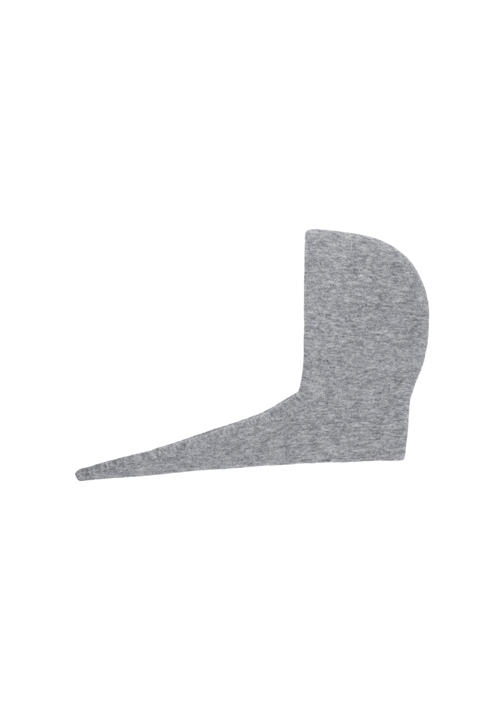 hairy balaclava scarf, melange grey