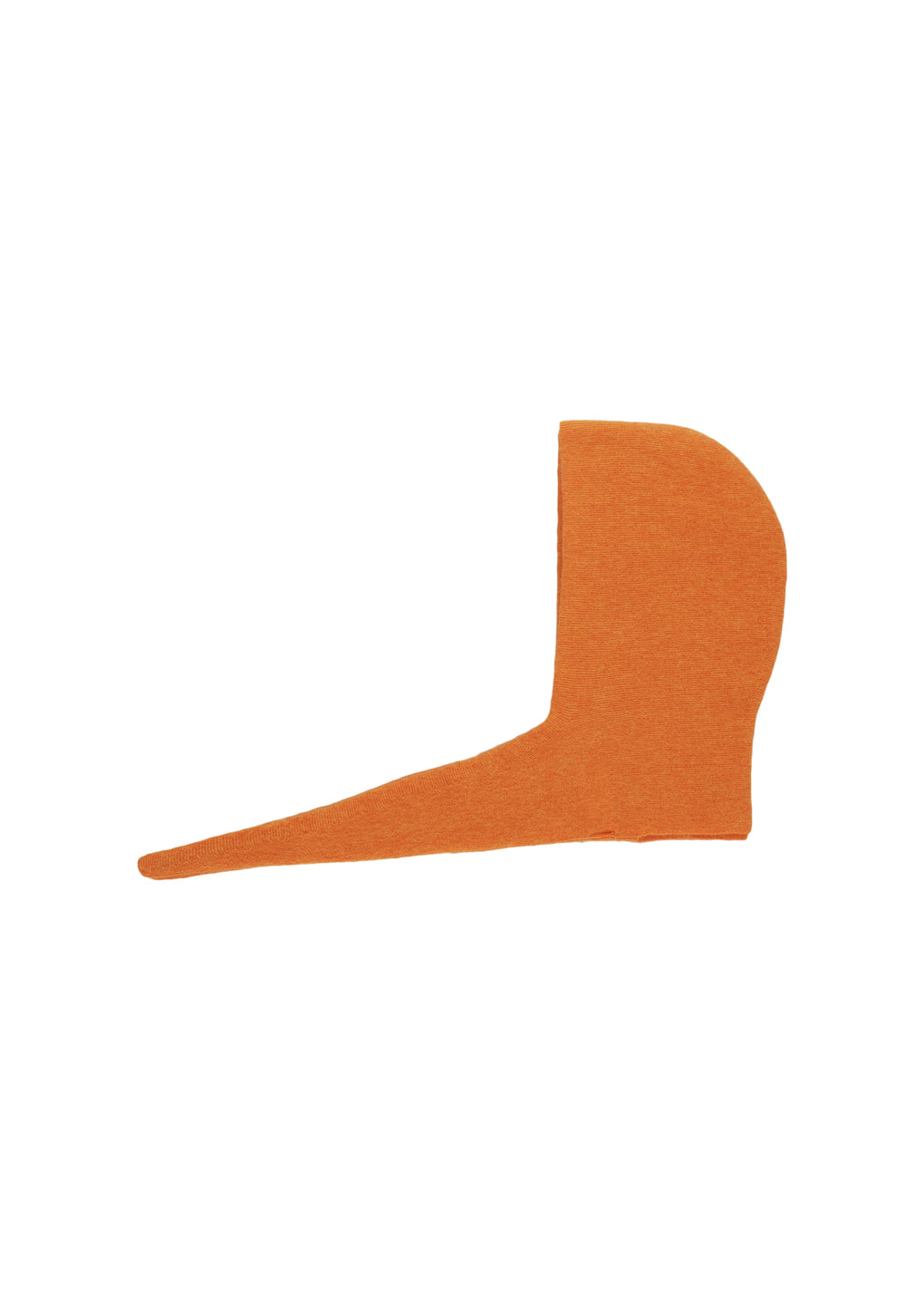 hairy balaclava scarf, orange
