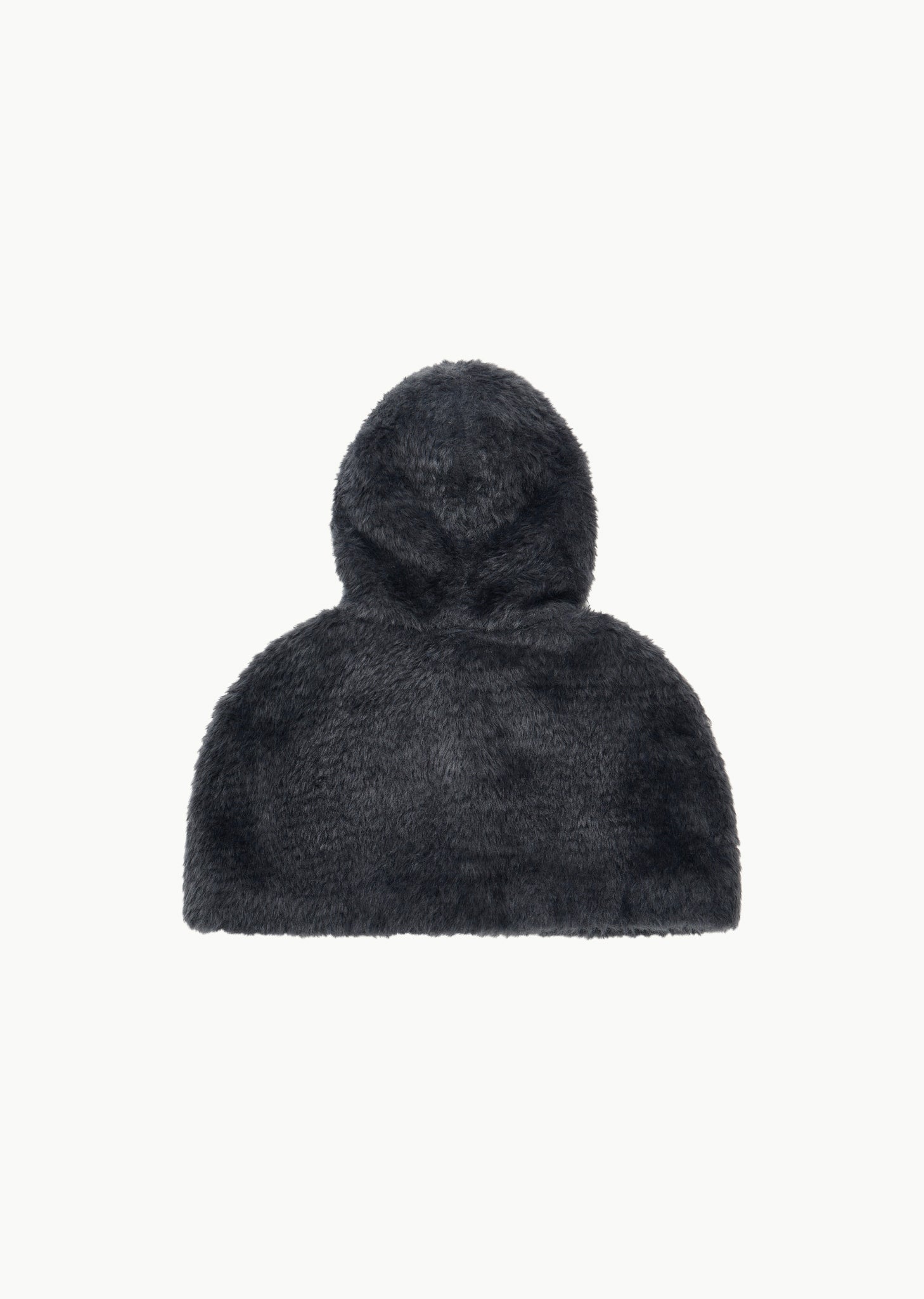 HAIRY HOODED CAPE (2COLORS)