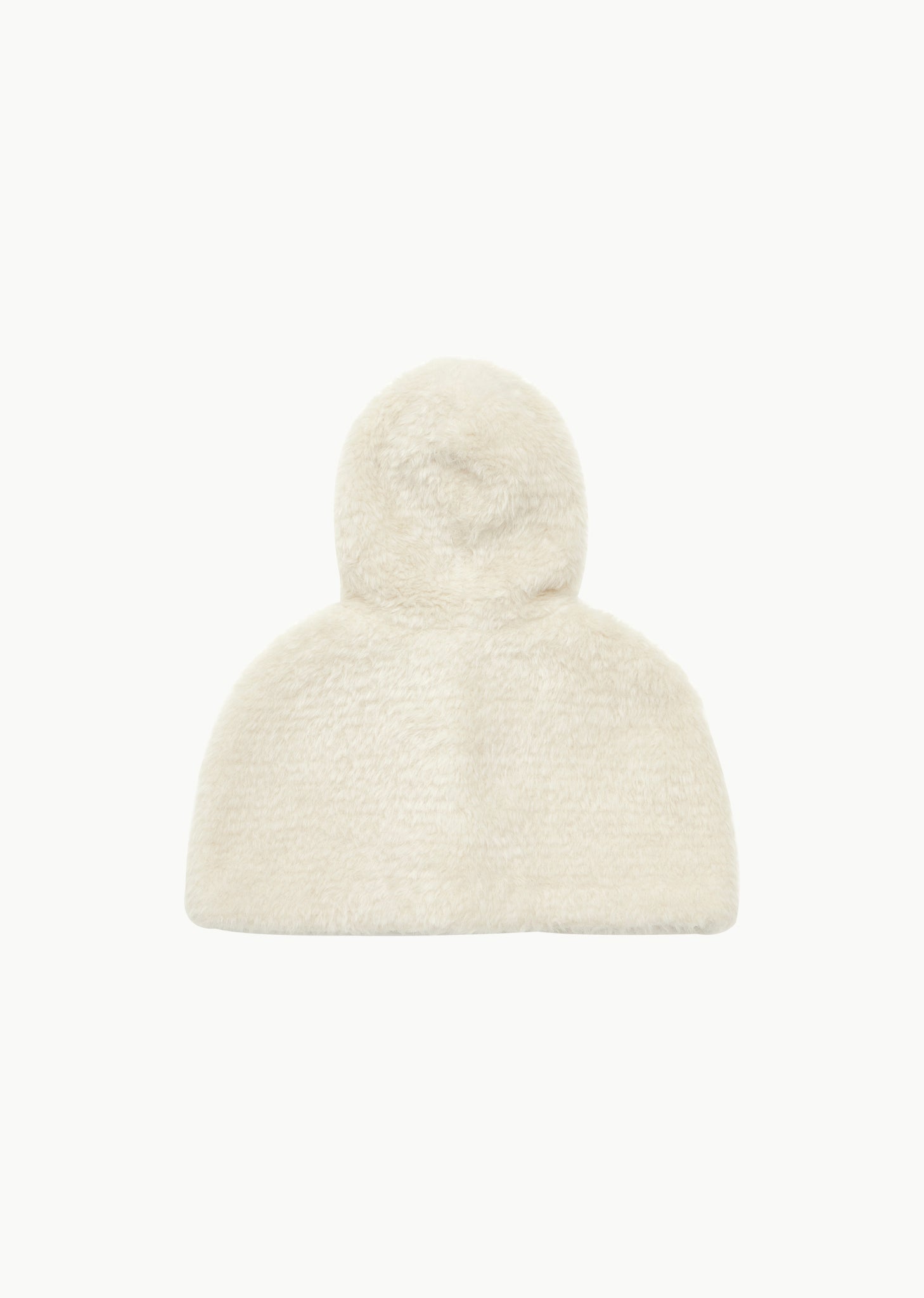 HAIRY HOODED CAPE (2COLORS)