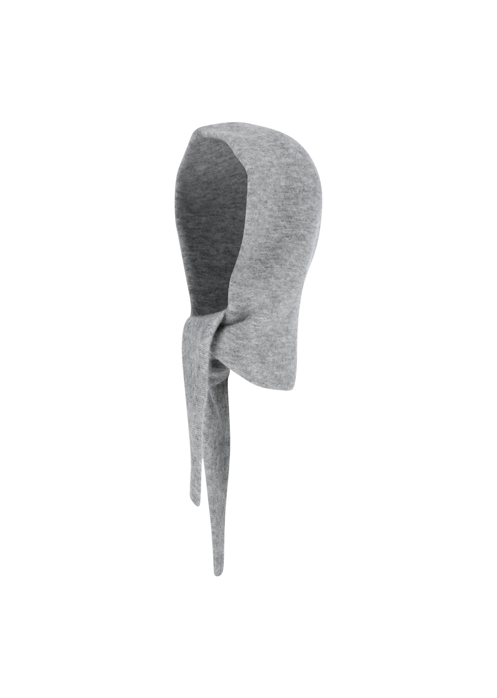 hairy balaclava scarf, melange grey hover