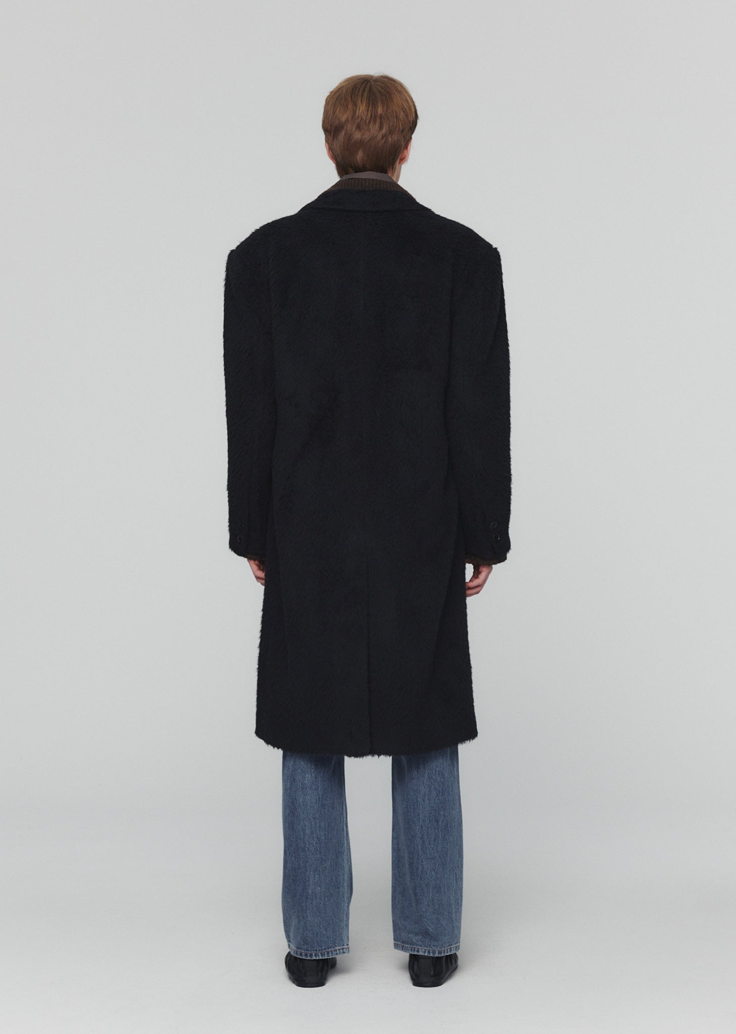 HAIRY LONG COAT (2 COLORS)