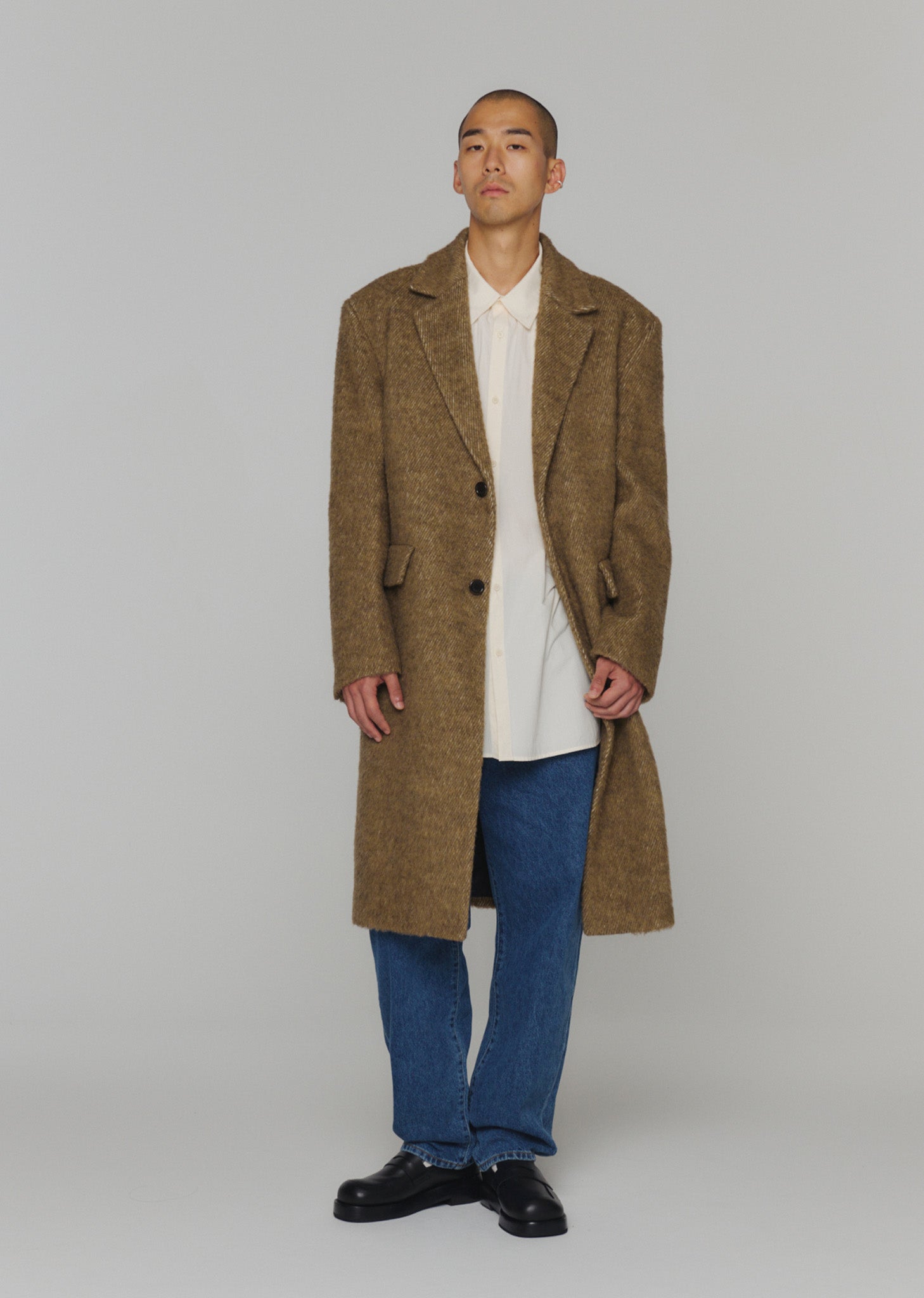 HAIRY LONG COAT (2 COLORS)