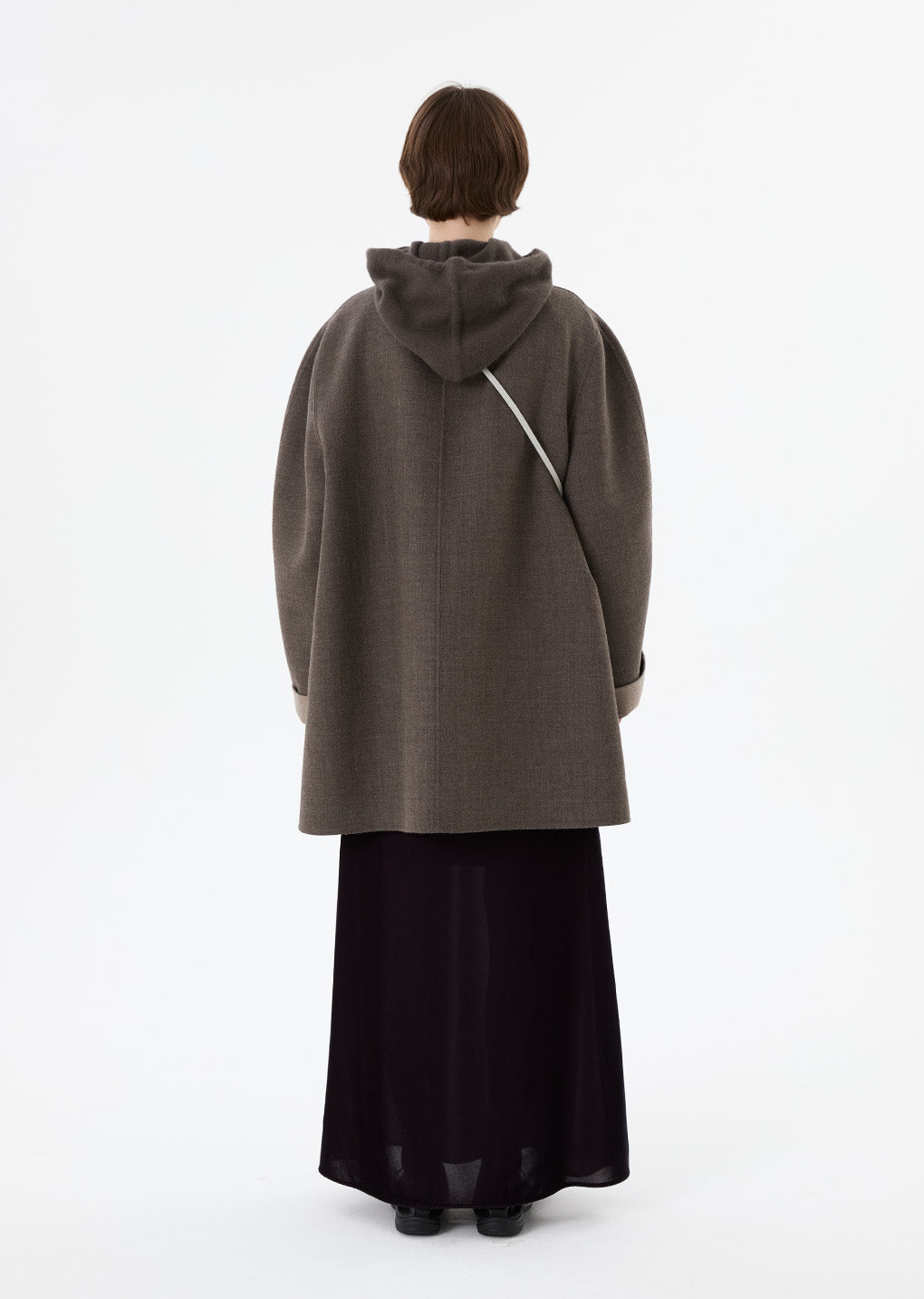 handmade raglan coat, brown