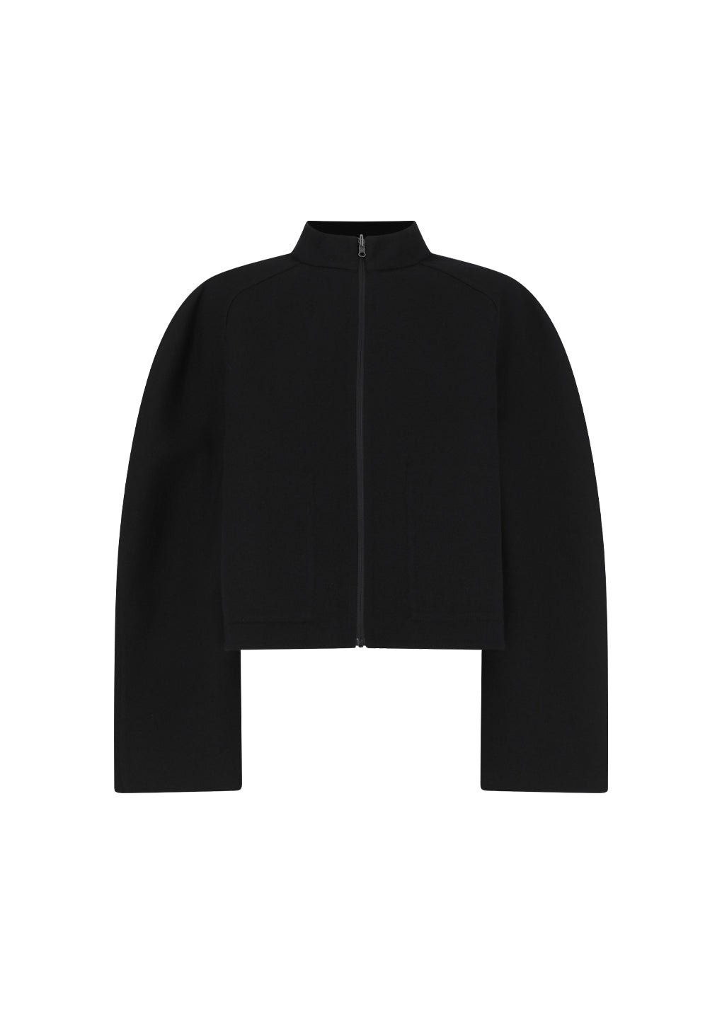 handmade raglan crop jacket, black
