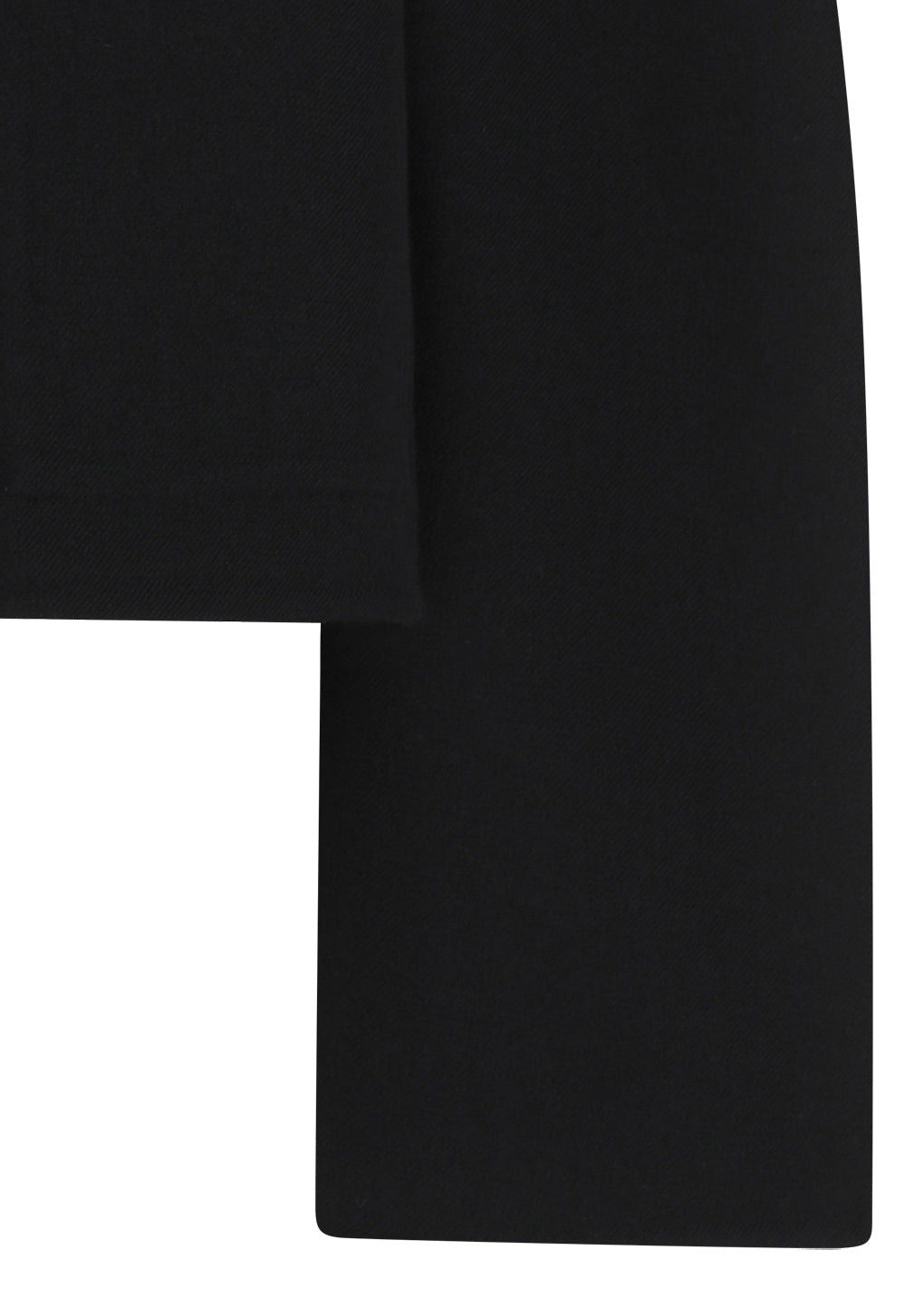 handmade raglan crop jacket, black