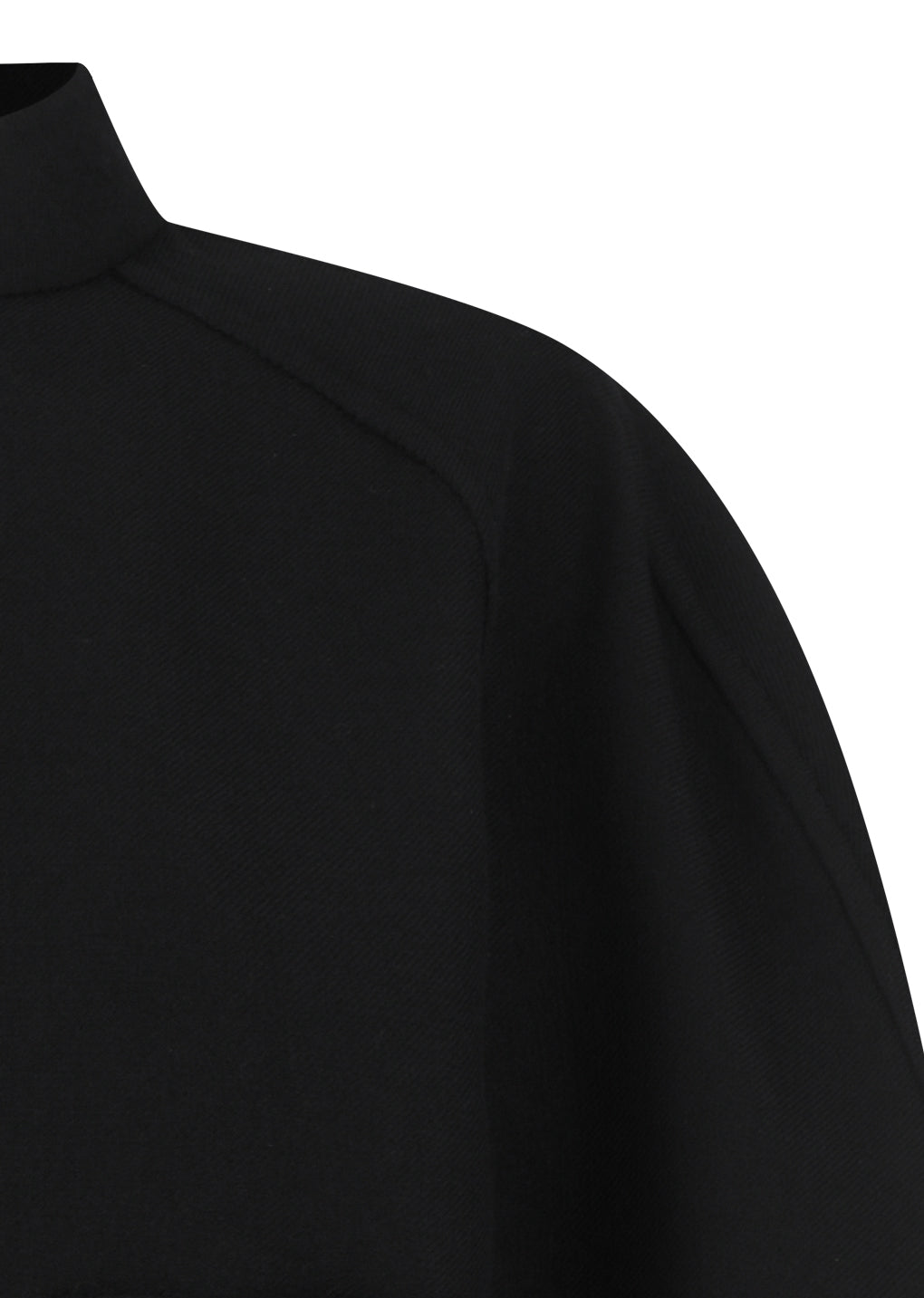 handmade raglan crop jacket, black