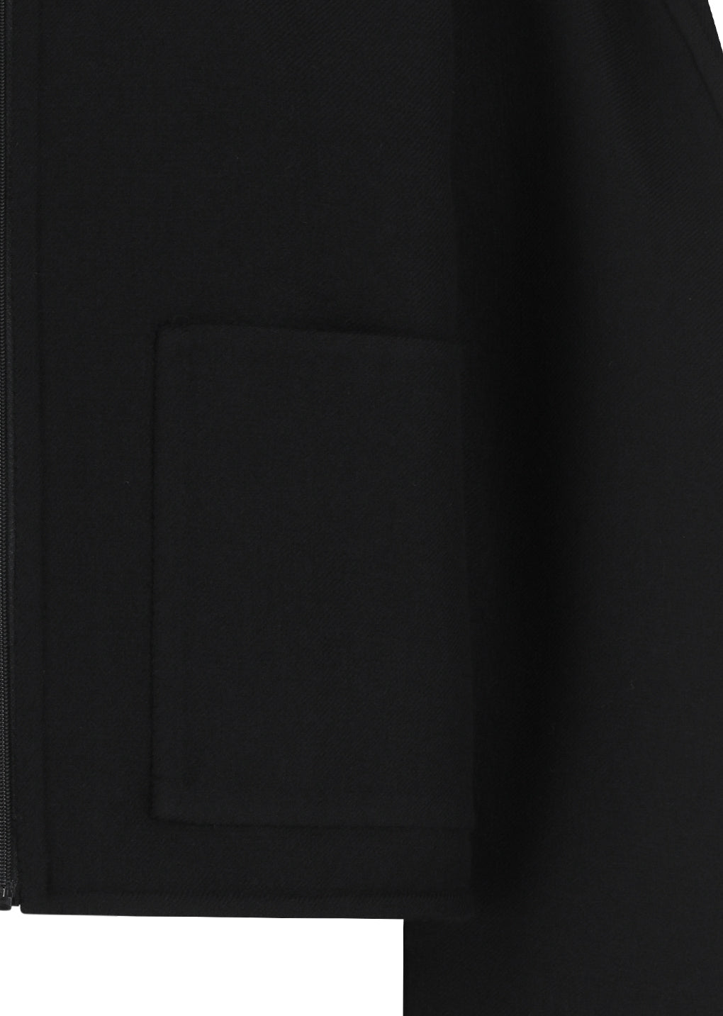 handmade raglan crop jacket, black