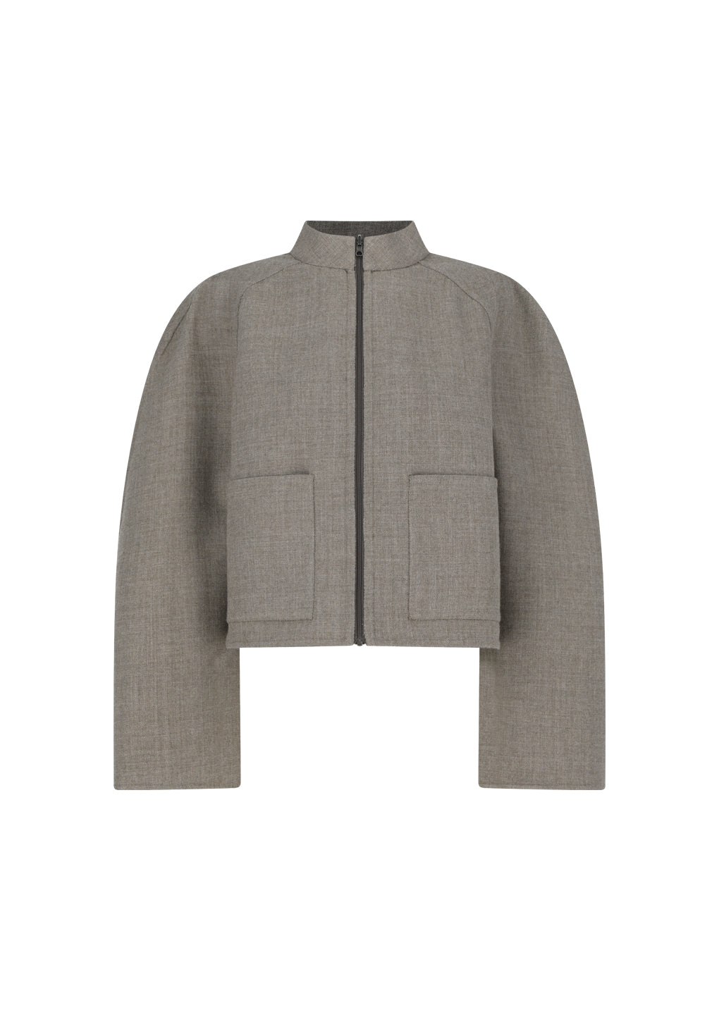 handmade raglan crop jacket, brown