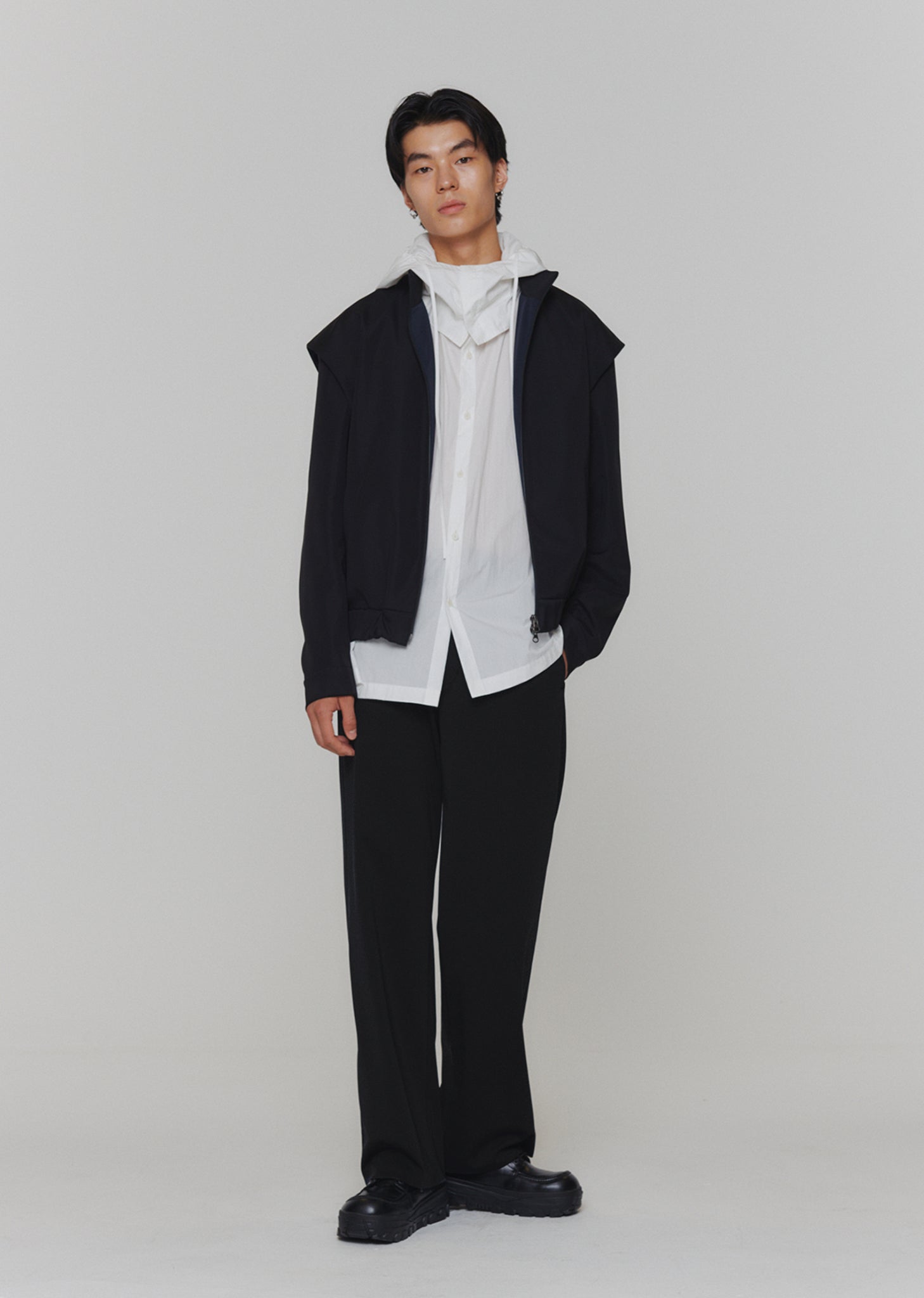 HIGH NECK DETACHABLE SLEEVE JUMPER – AMOMENTO JP 