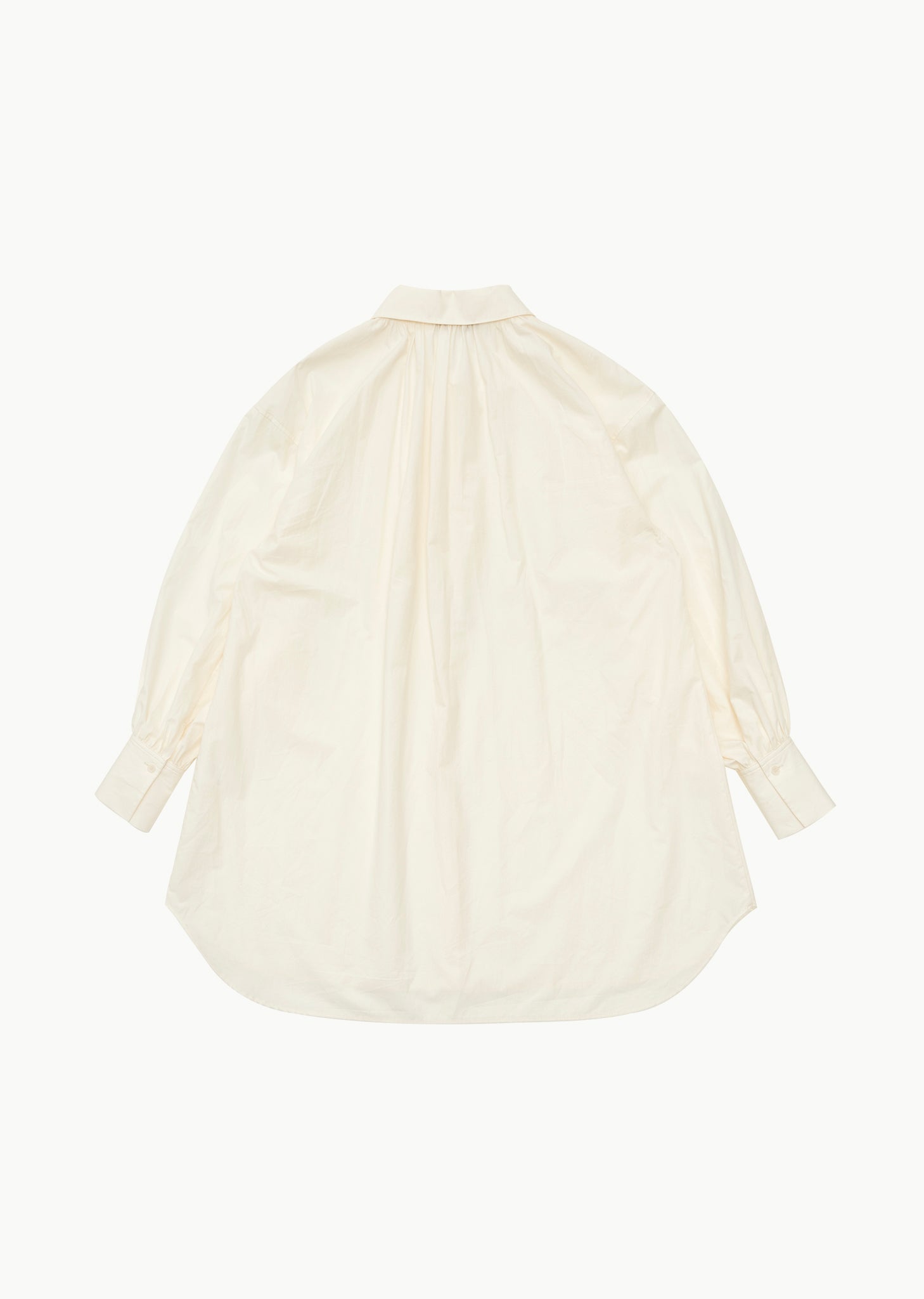 HIGH NECK SHIRRING SHIRT