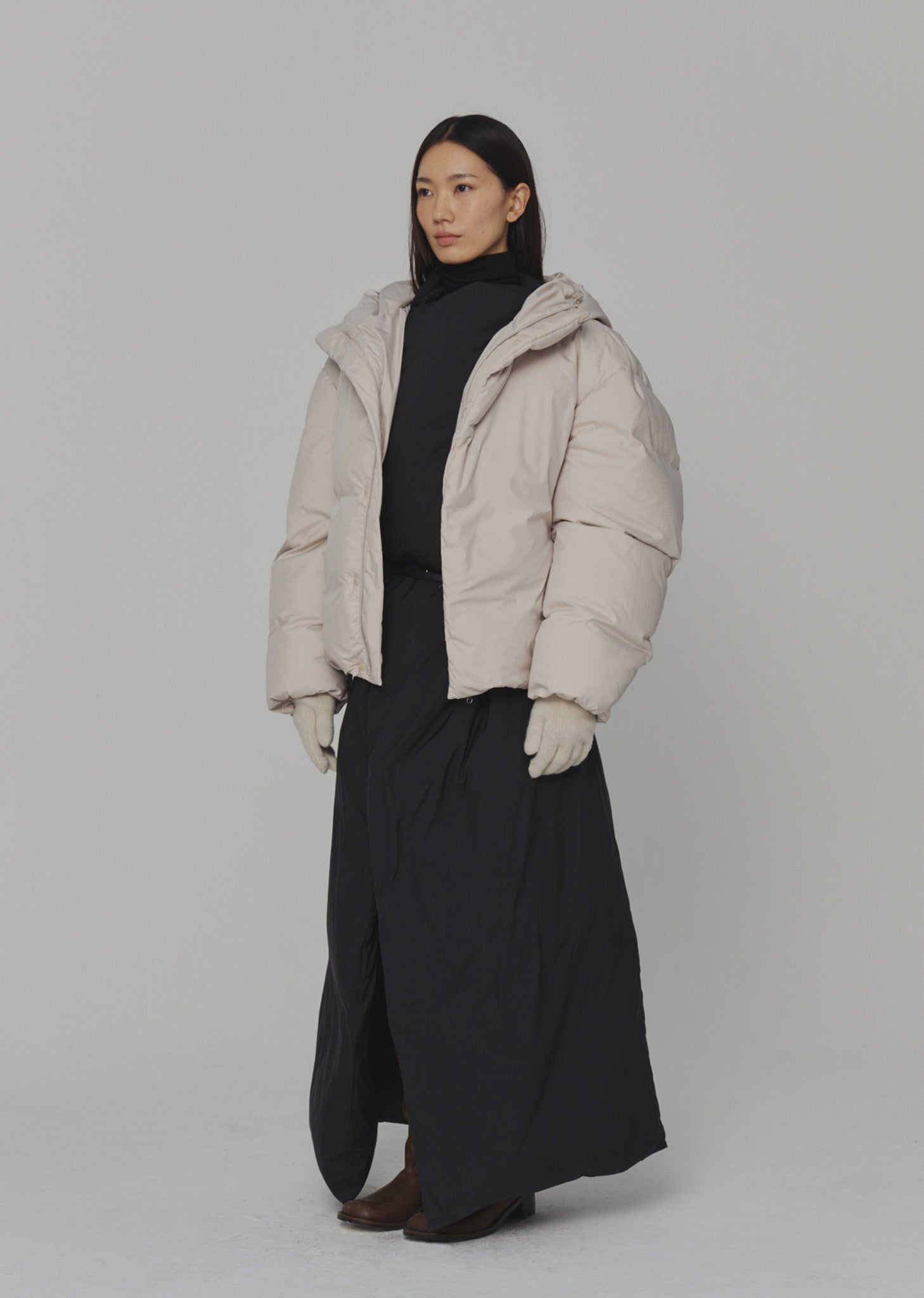 HOODED DOWN PUFFER (2 COLORS) – AMOMENTO JP