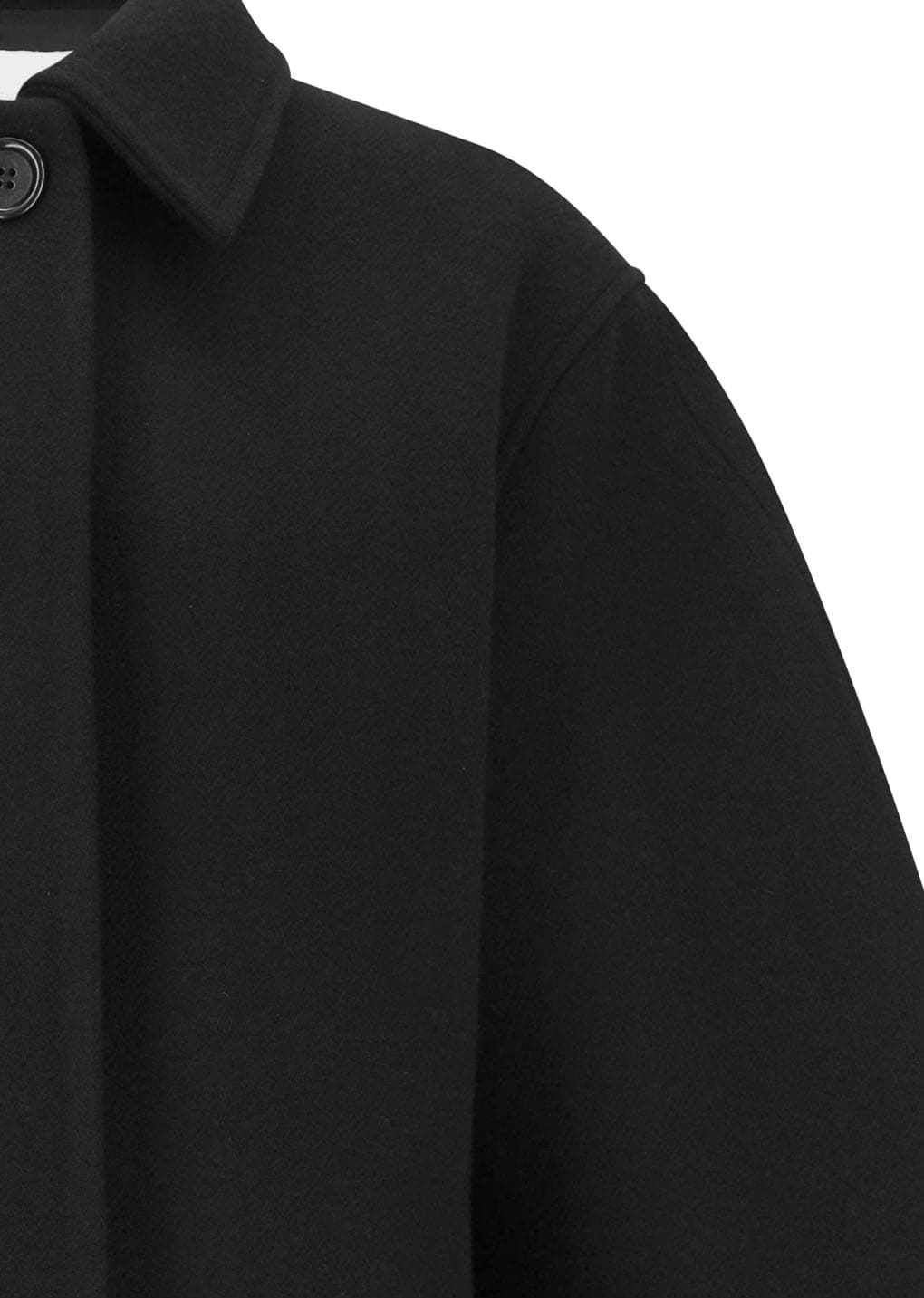 hourglass half coat, black