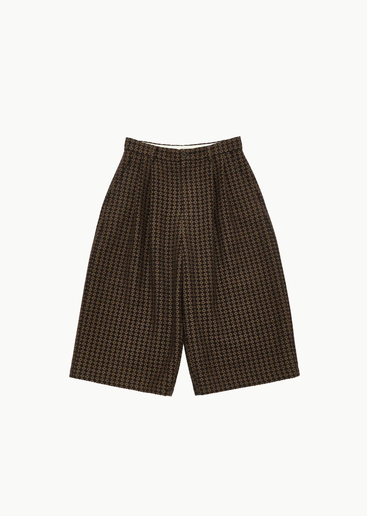 JACQUARD TWO TUCK WIDE SHORTS