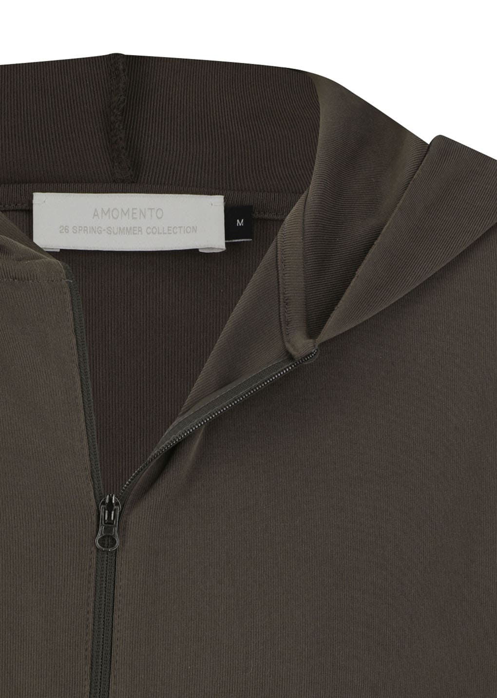 jersey hooded jumper, brown