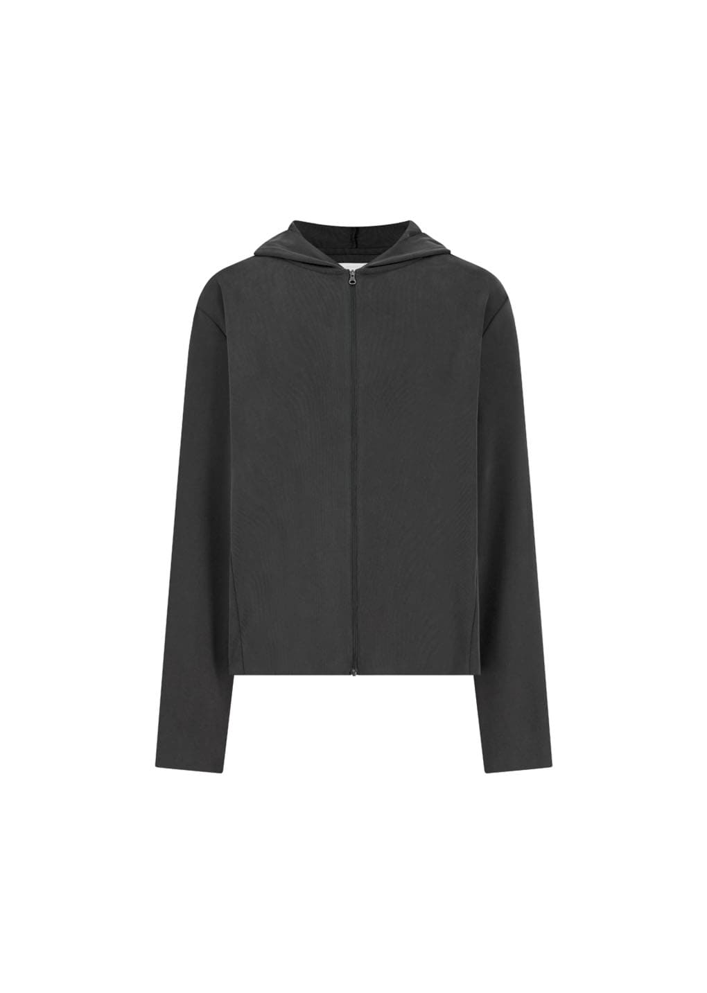 jersey hooded jumper, charcoal