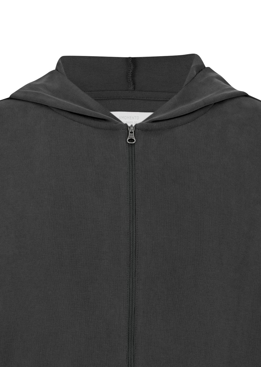 jersey hooded jumper, charcoal