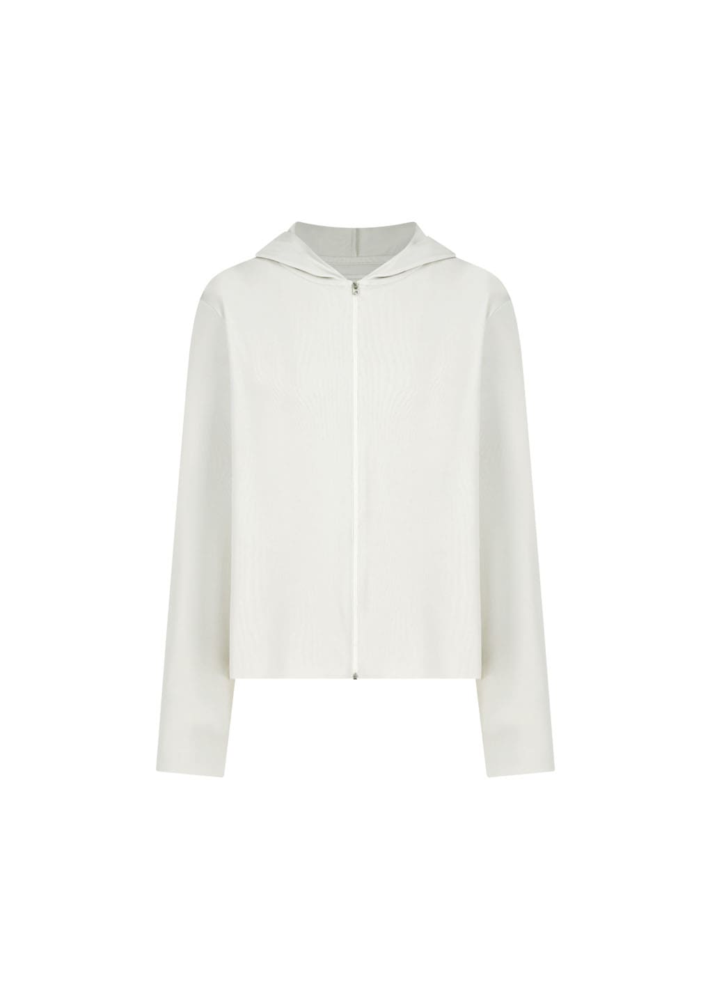 jersey hooded jumper, ivory