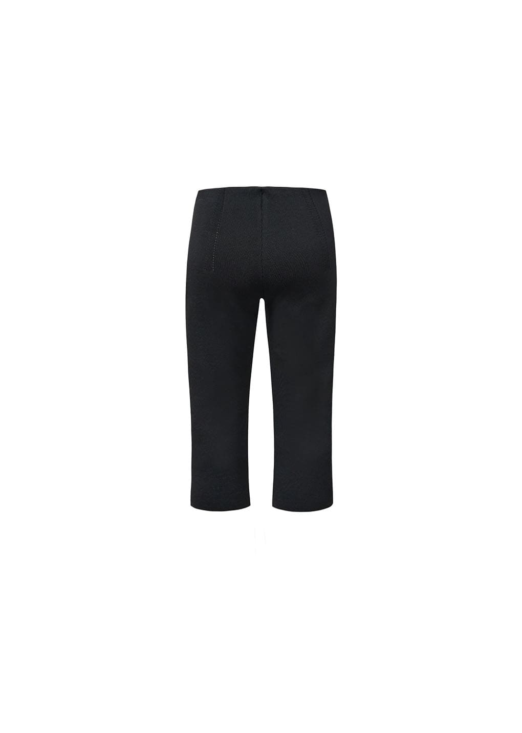 knit capri pants, black