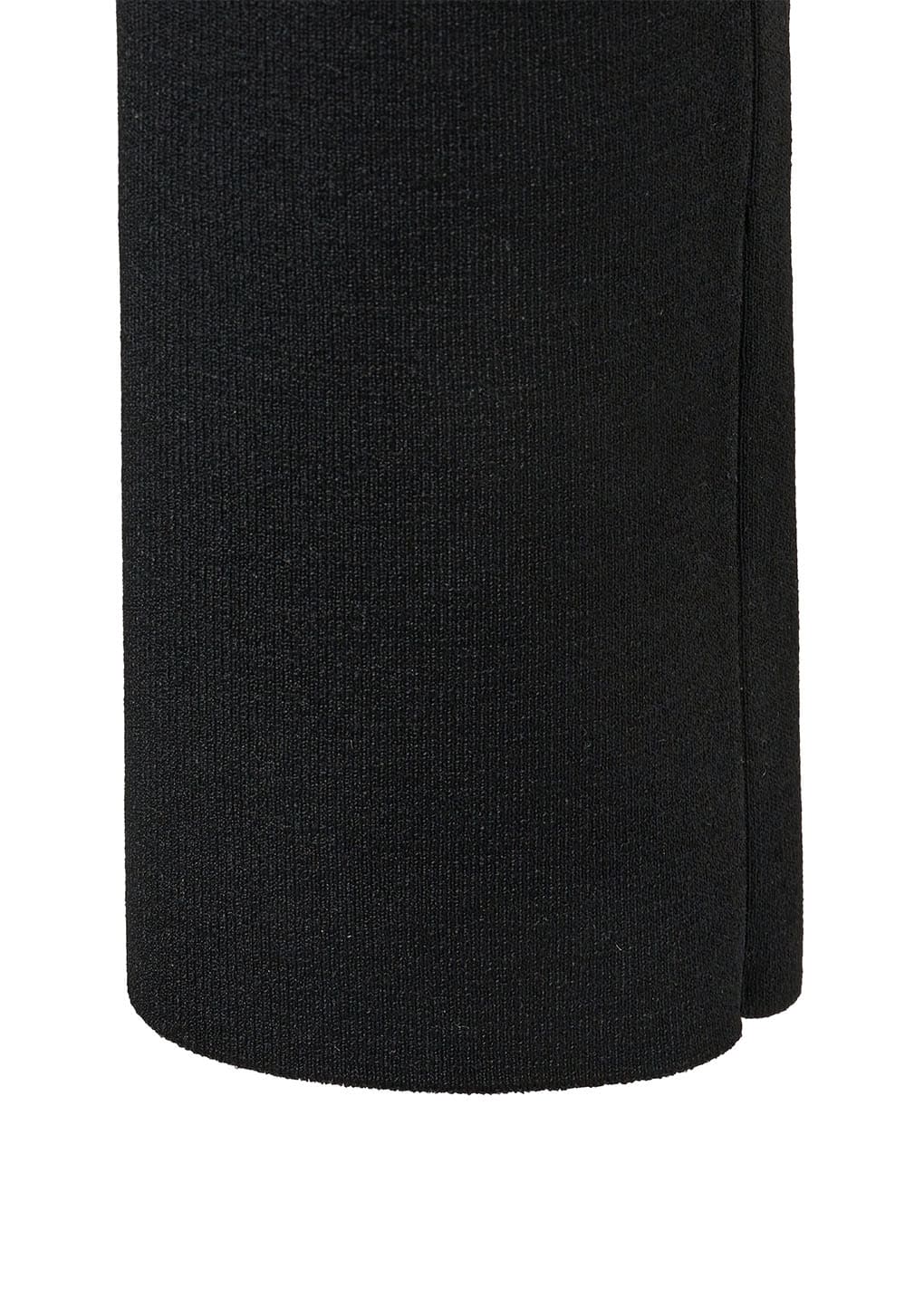 knit capri pants, black