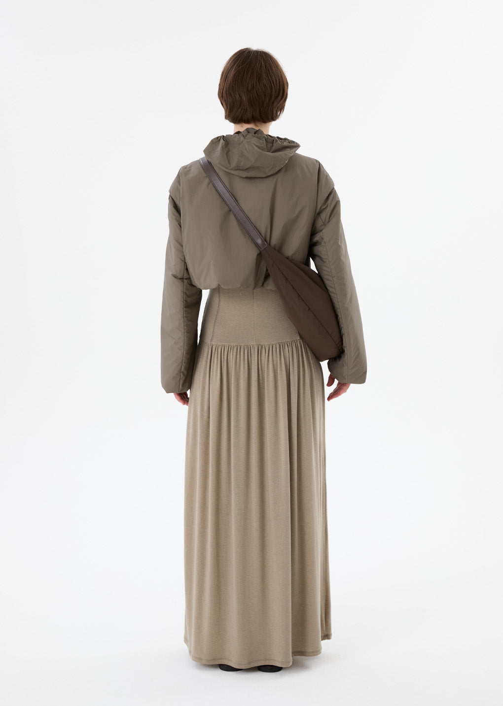 large padded bag, brown
