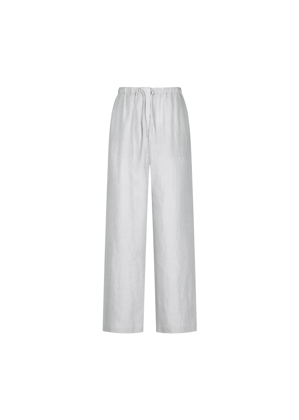 linen banding pants, light grey