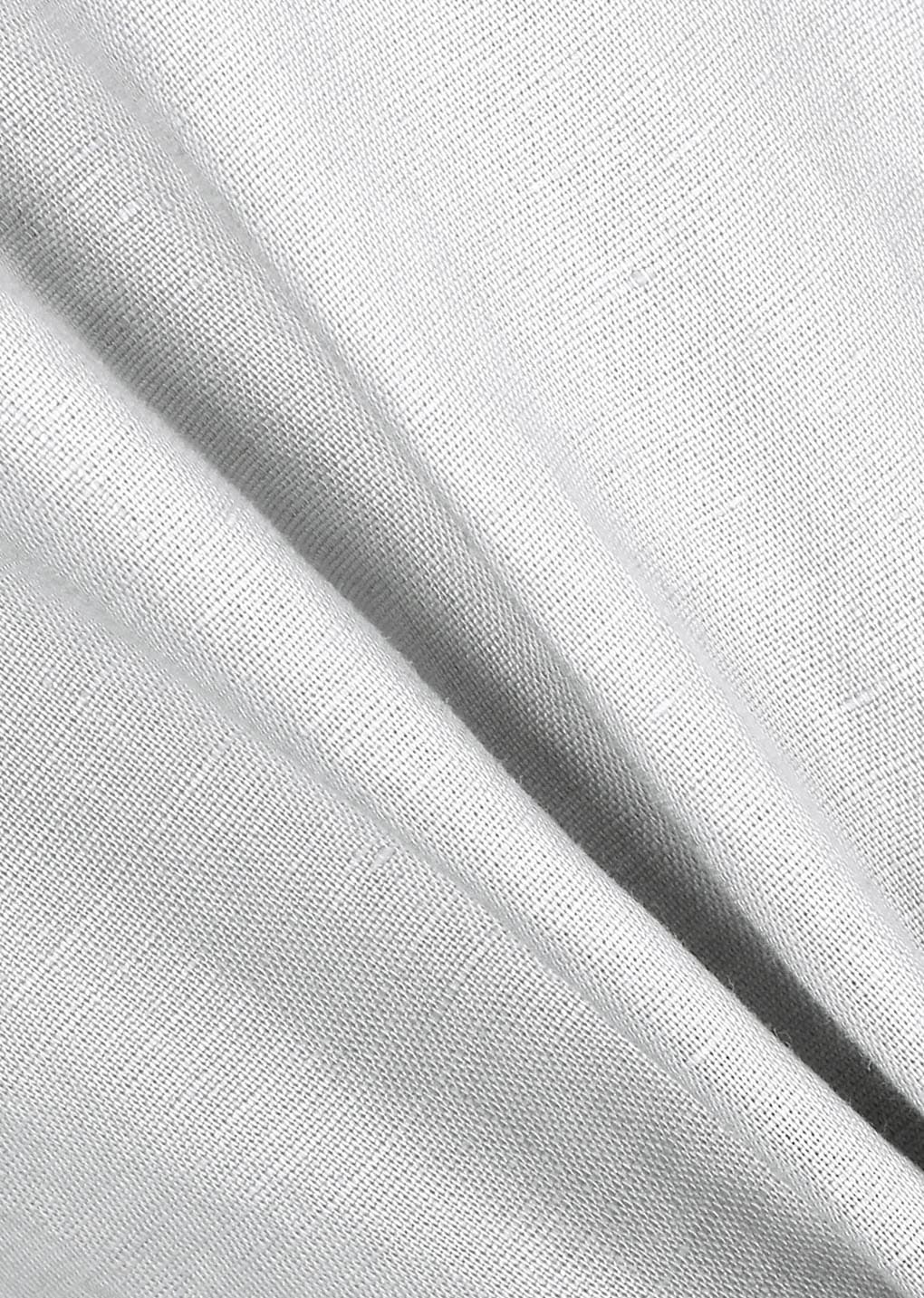 linen banding pants, light grey