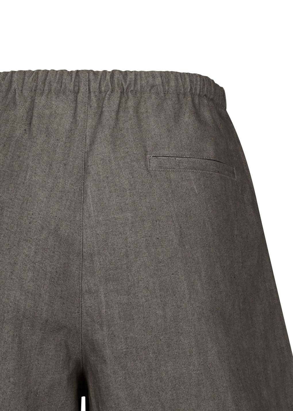 linen drawstring shorts, brown