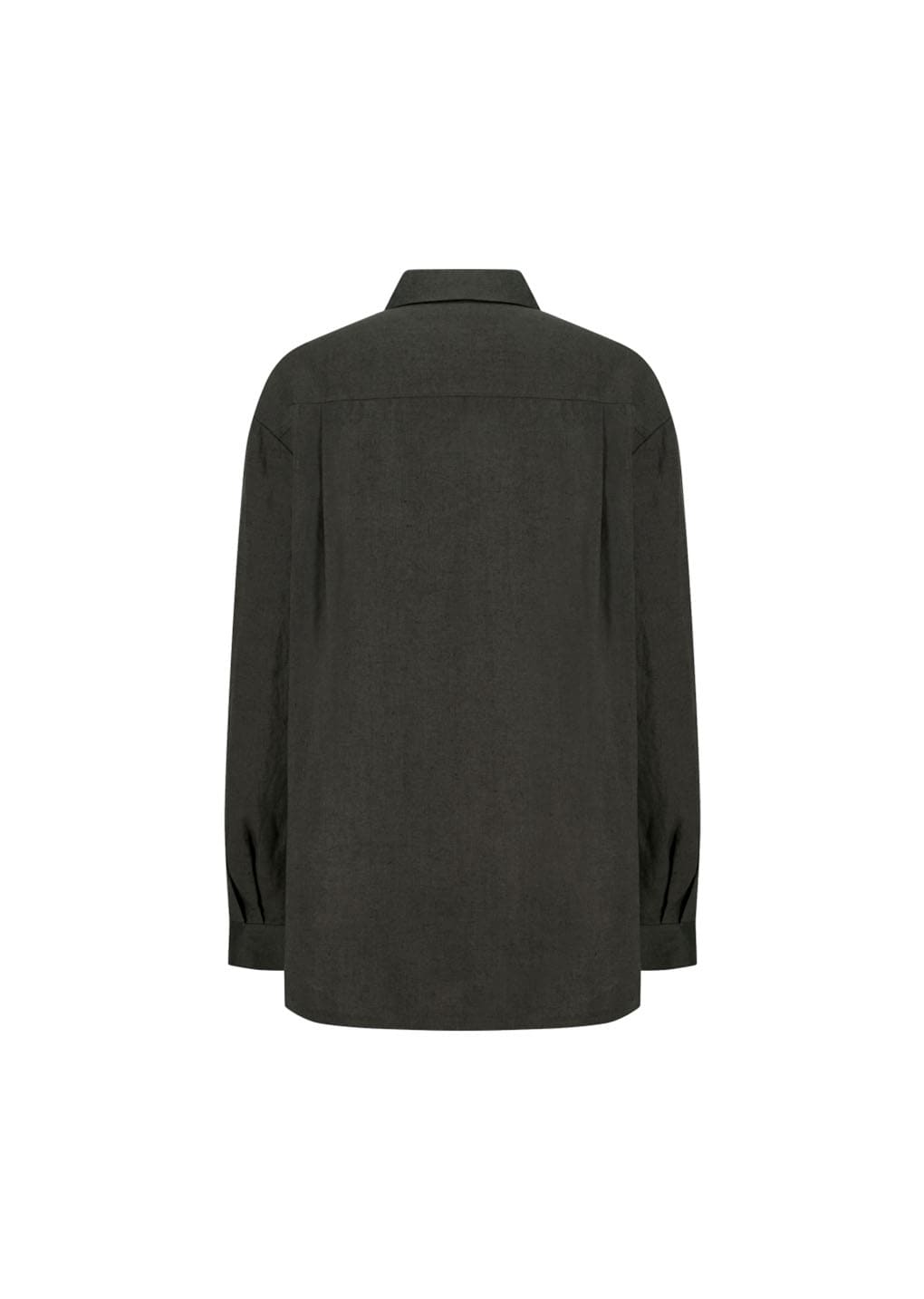 linen oversized shirt, khaki grey