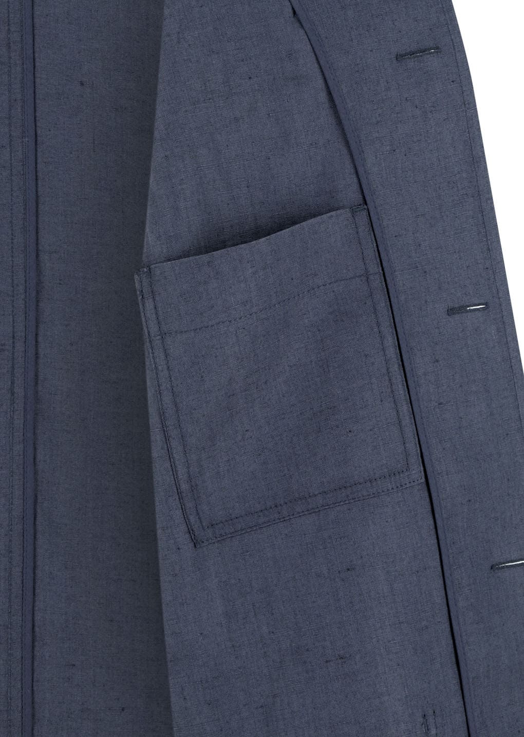 linen pocket jacket, blue