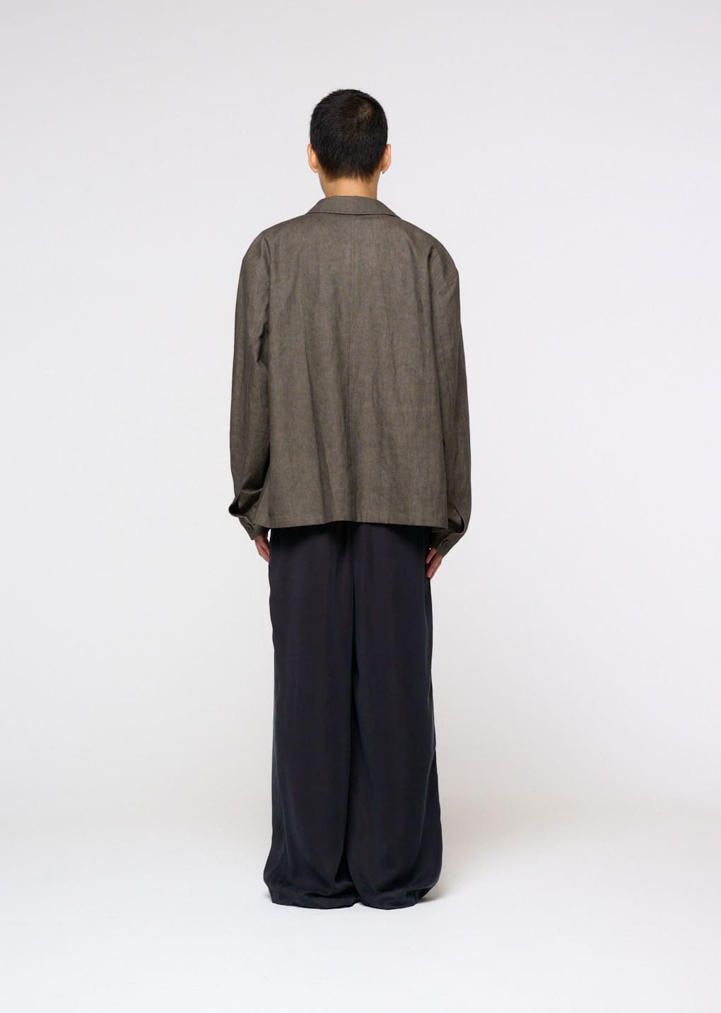 linen pocket jacket, brown