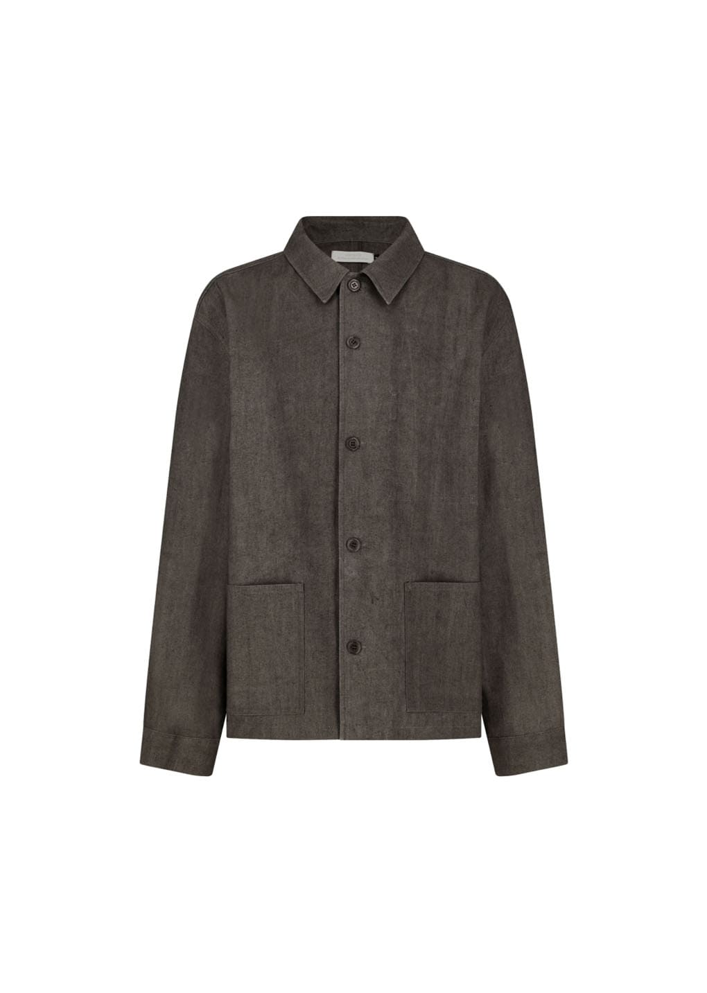 linen pocket jacket, brown