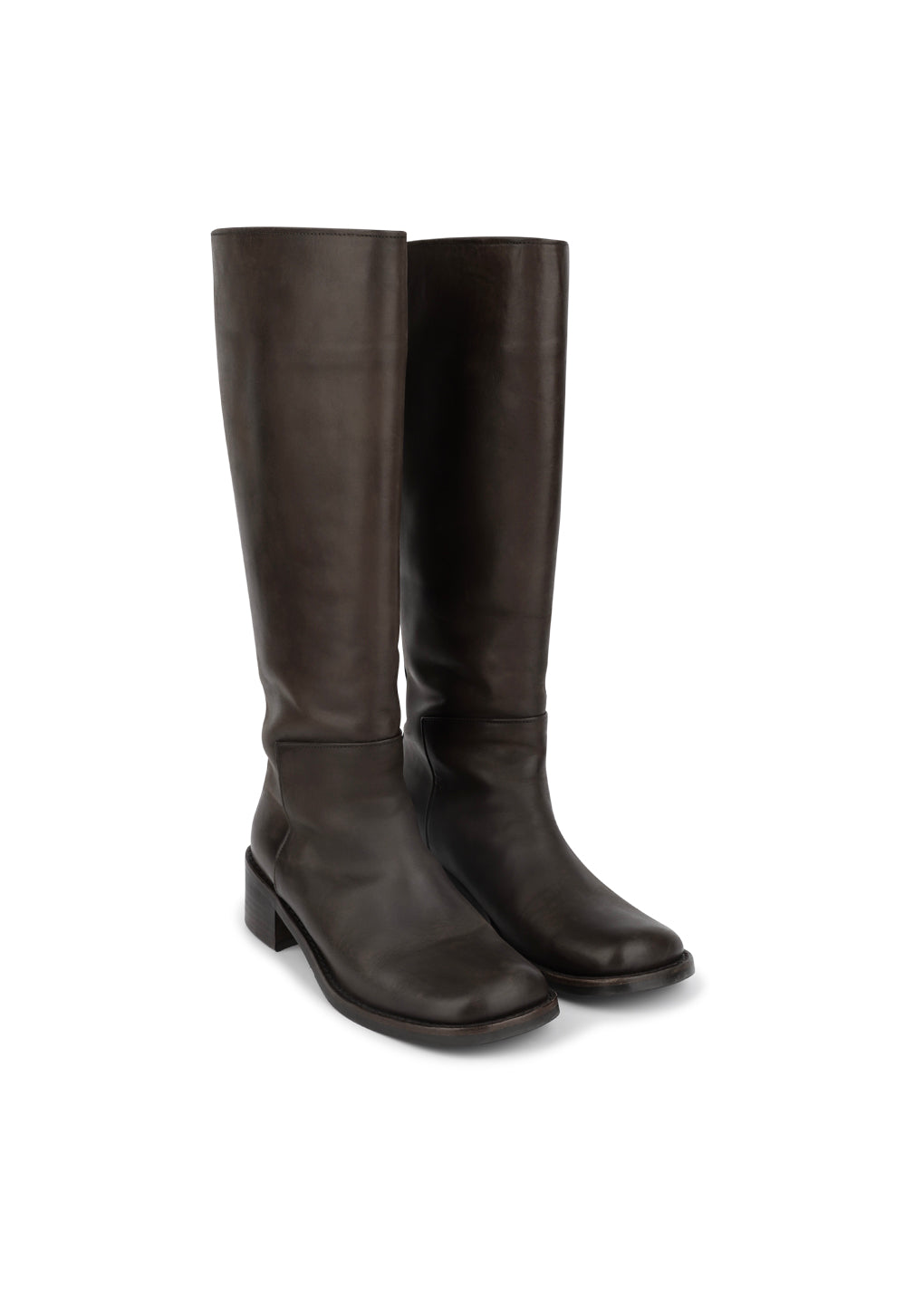 long boots, brown