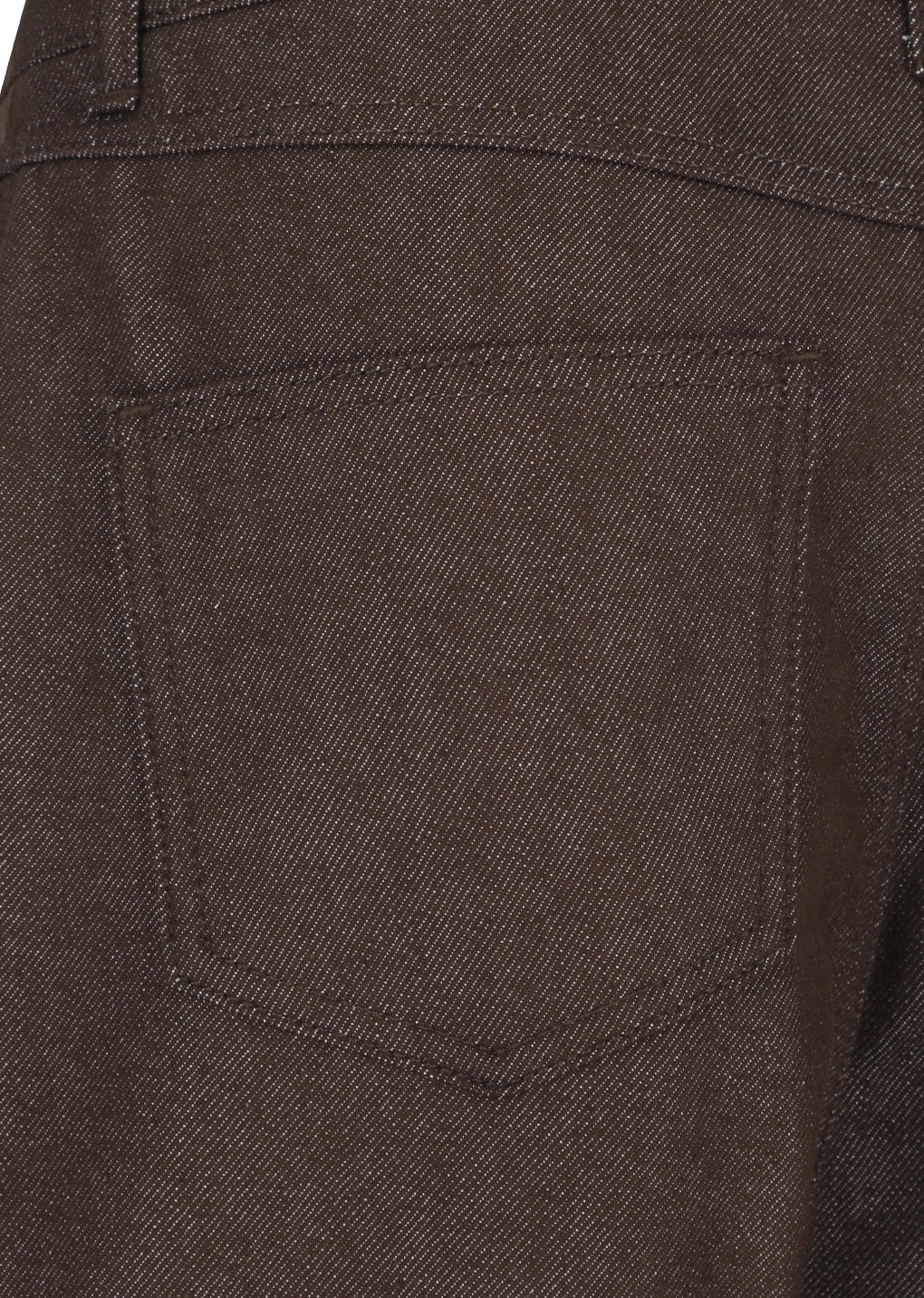 mens color indigo denim, brown