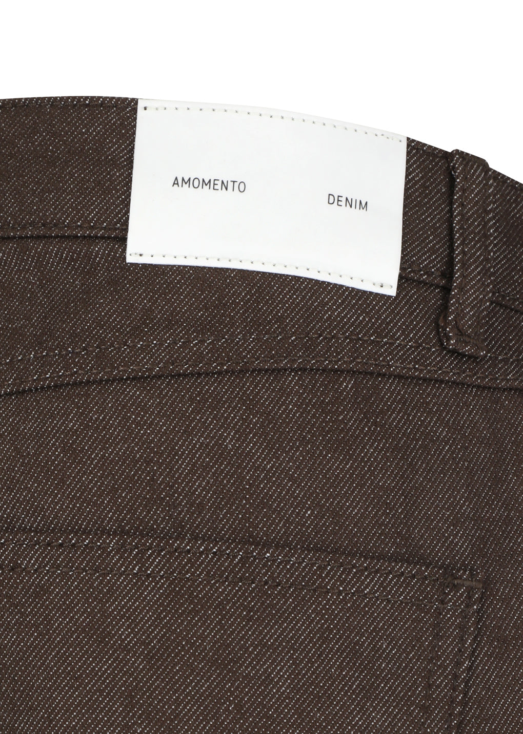 mens color indigo denim, brown