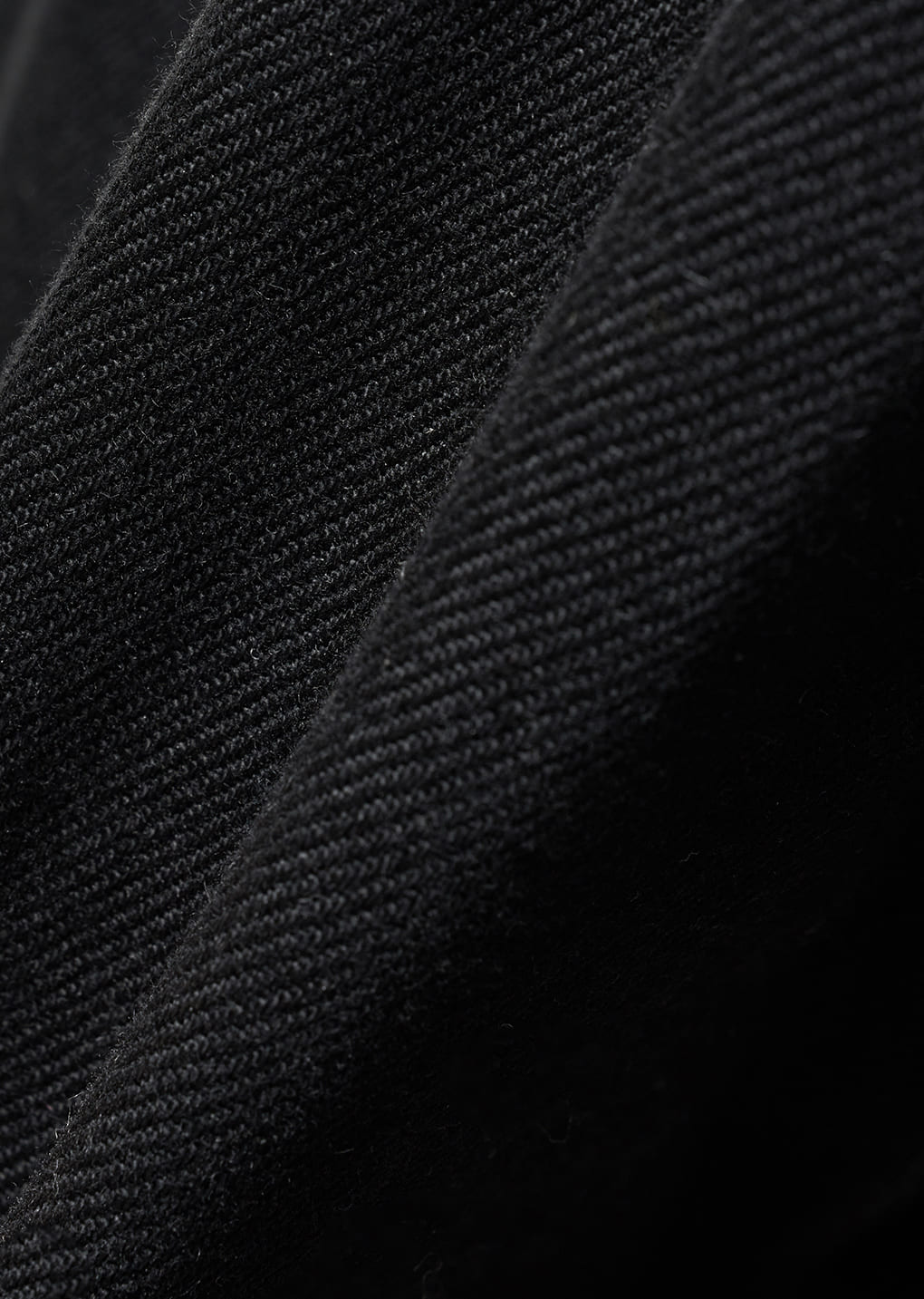 men's curved seam denim, black