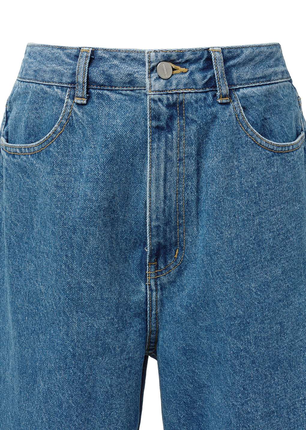 MENS RECYCLE COTTON DENIM, MID BLUE