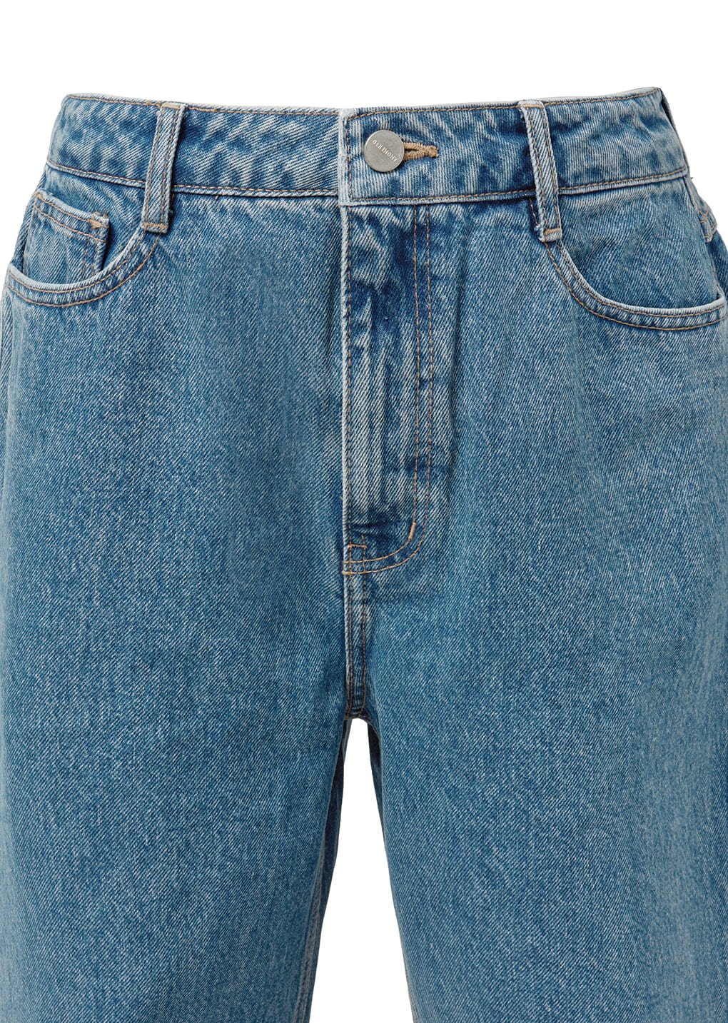 MENS STRAIGHT FIT DENIM, MID BLUE