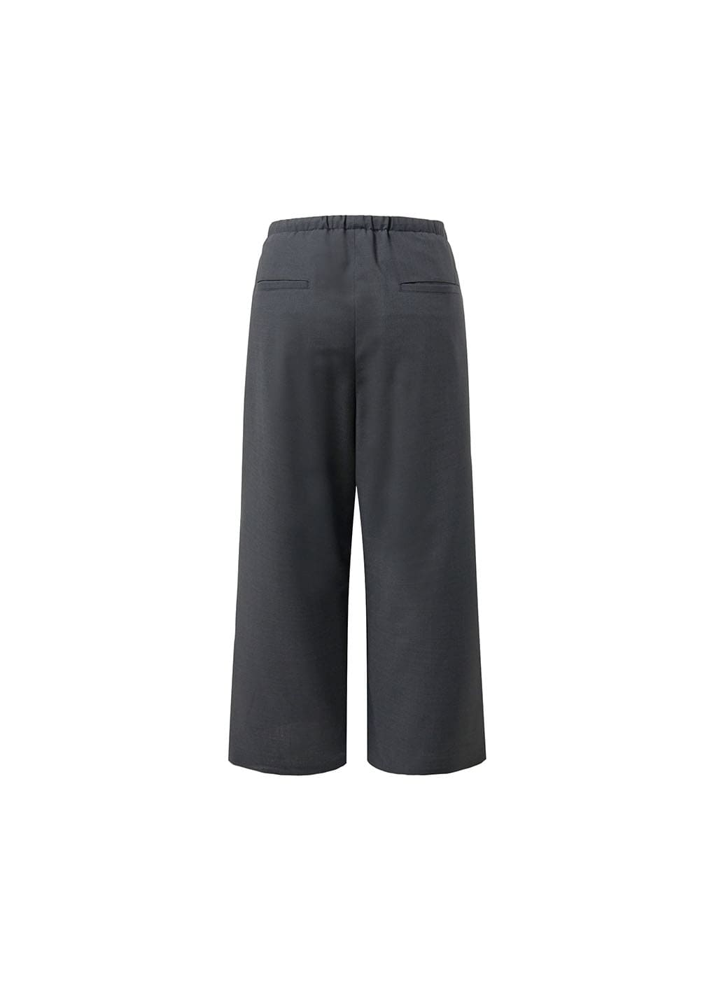 men's wool banding pants, charcoal