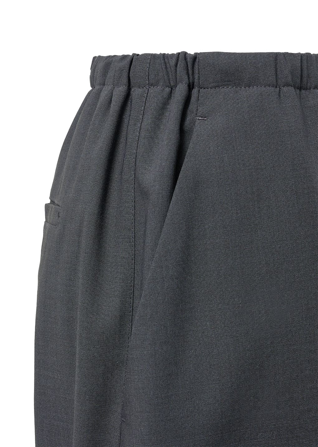 men's wool banding pants, charcoal