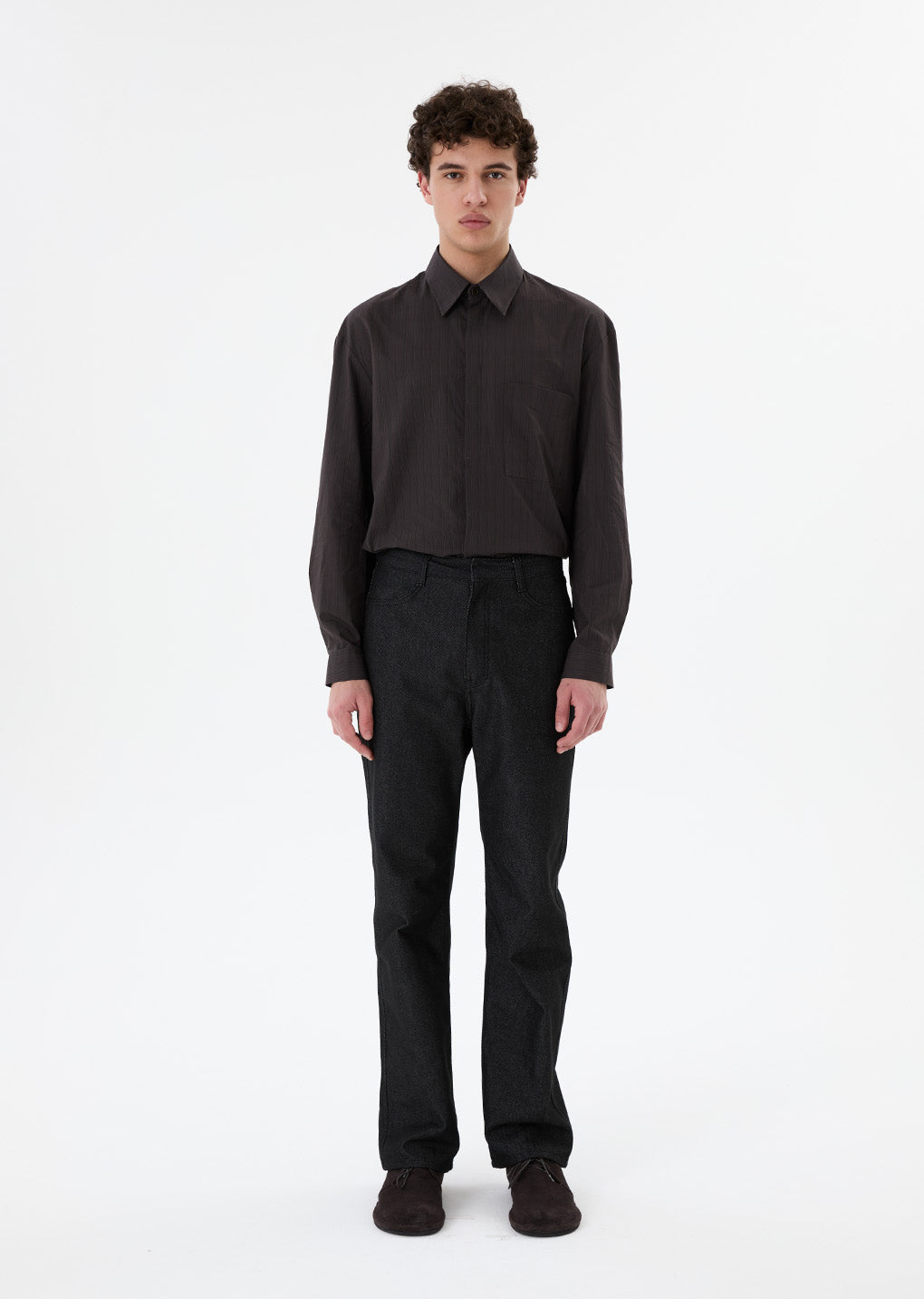 mens color indigo denim, black hover